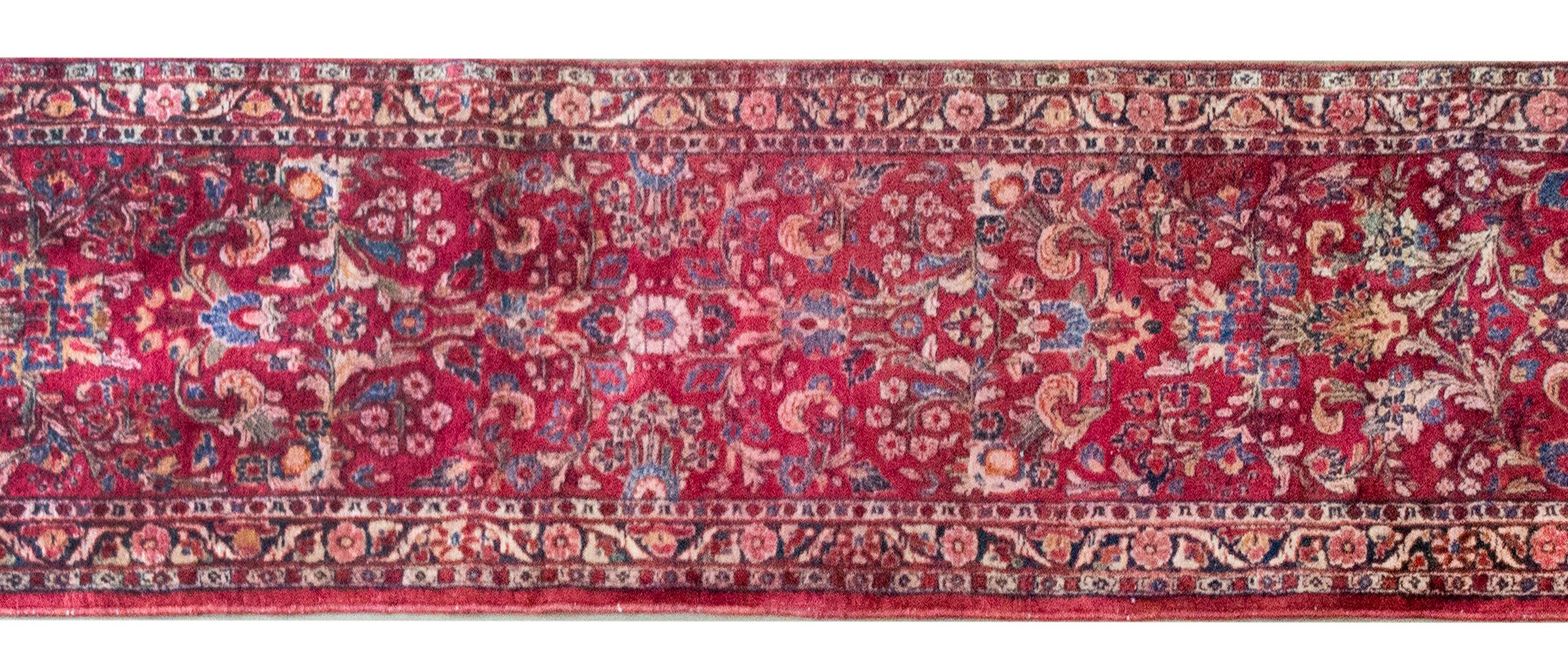 Sarouk Farahan Runner Sarouk persiano dei primi del Novecento in vendita