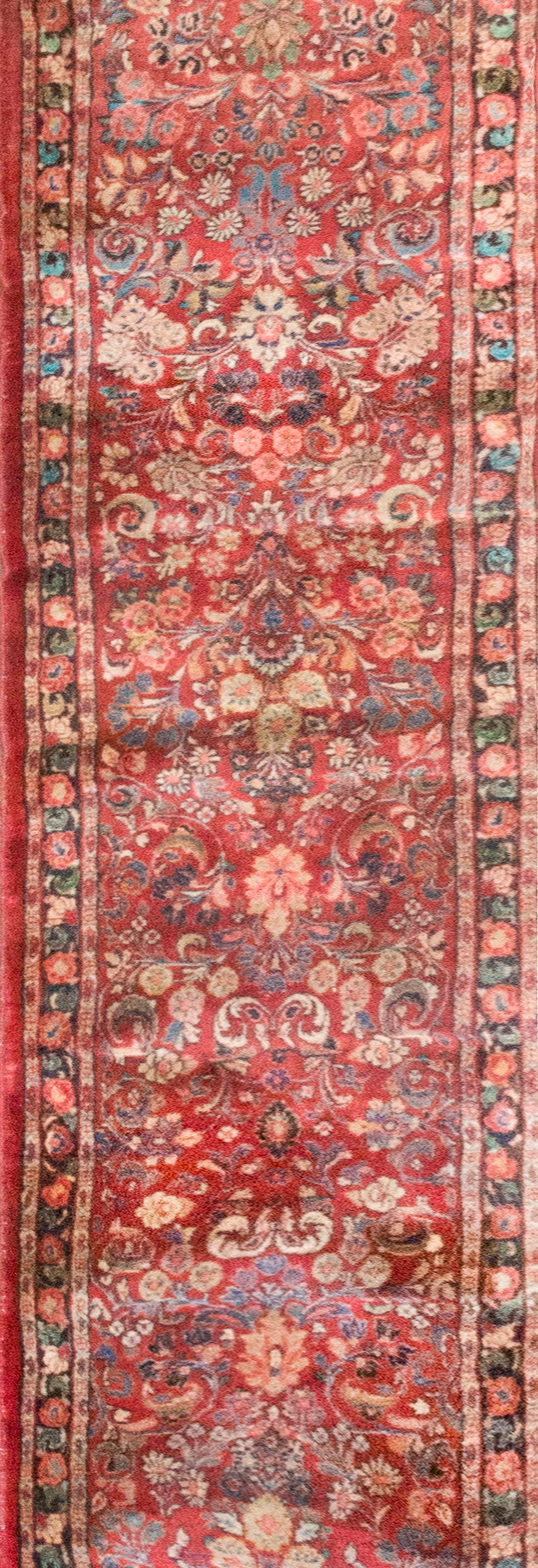 Wool Early 20th Century Persian Sarouk Runner For Sale