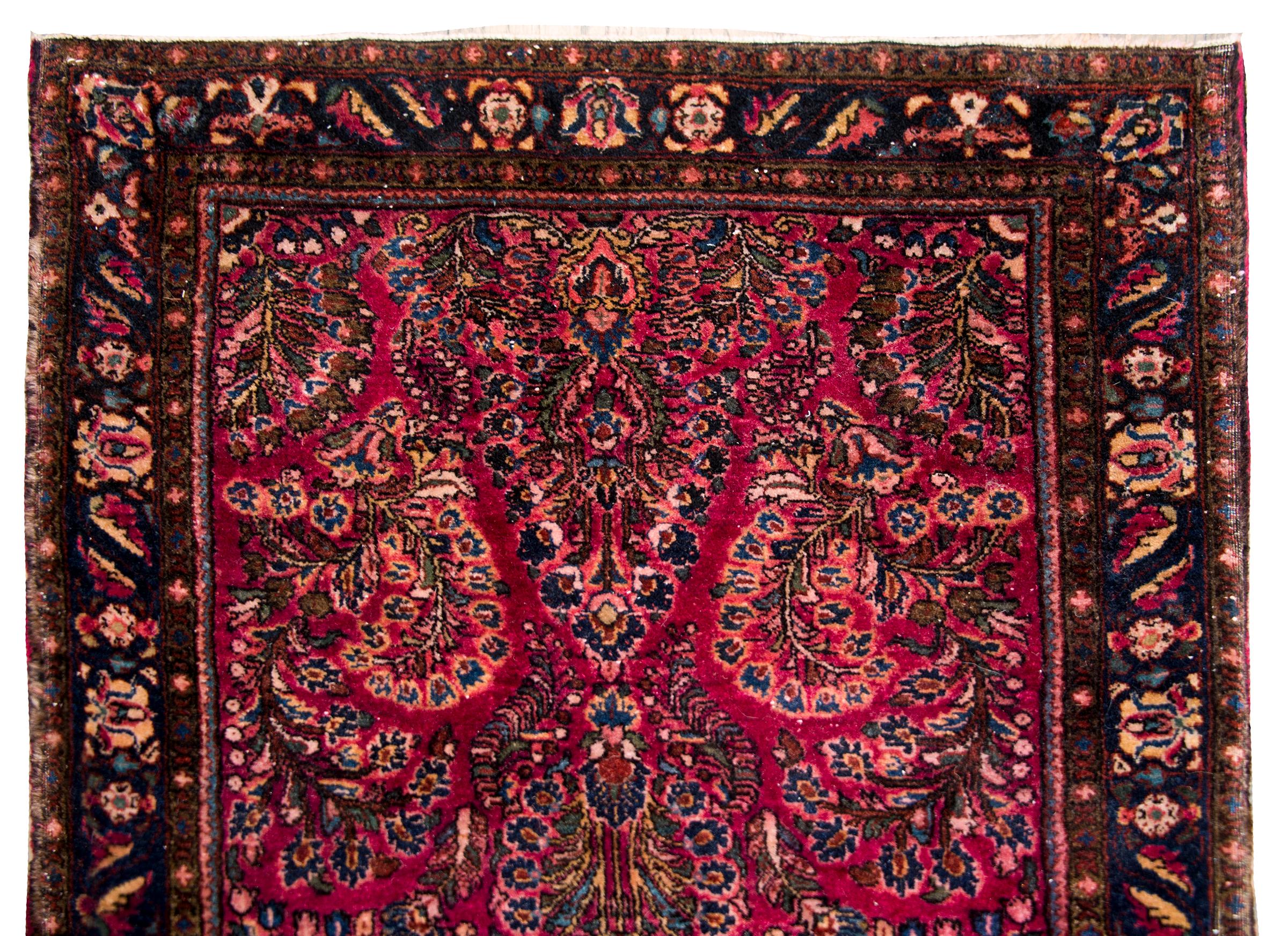 Early 20th Century Persian Sarouk Runner For Sale 1