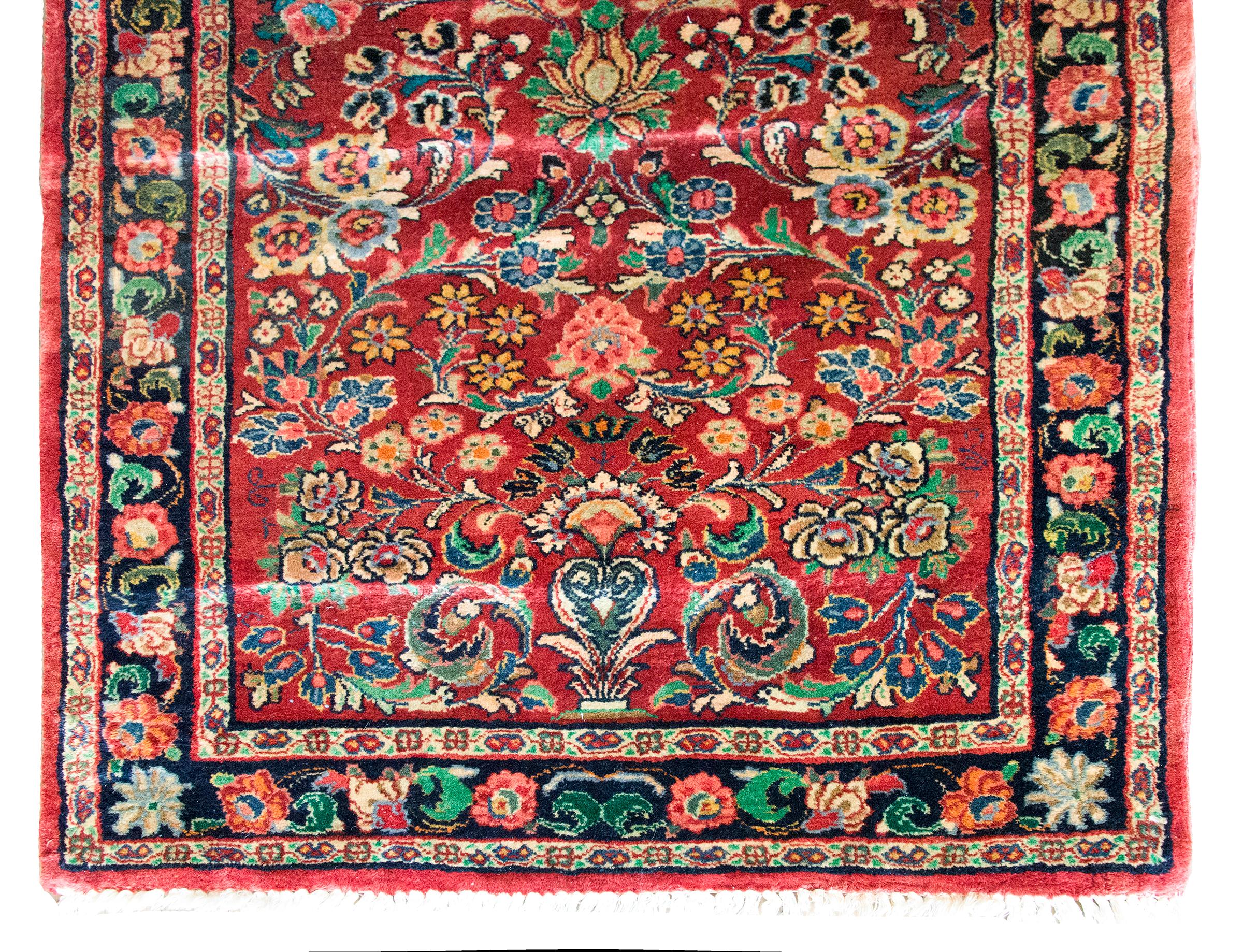 Early 20th Century Persian Sarouk Runner For Sale 1