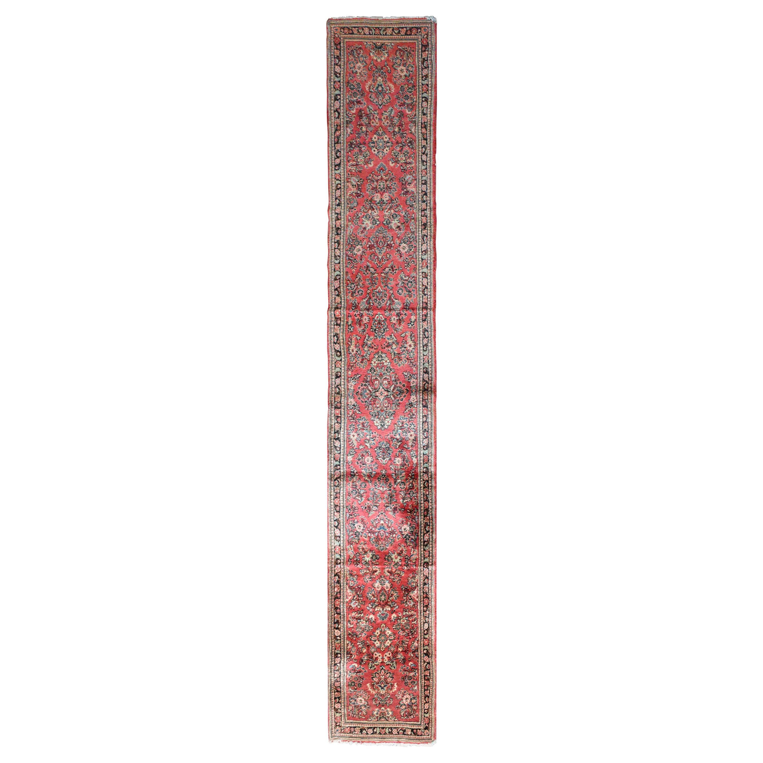 Early 20th Century Persian Sarouk Runner For Sale