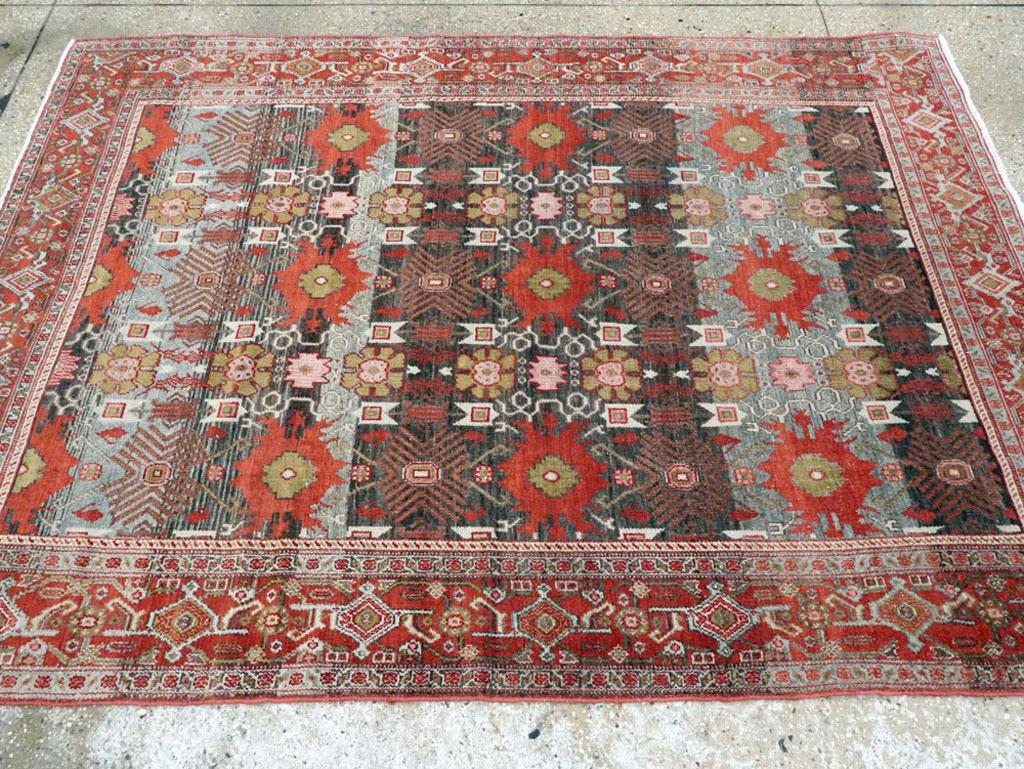 Noué à la main Tapis d'appoint persan Senneh du début du XXe siècle en vente