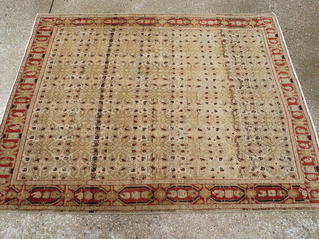 Noué à la main Tapis persan Senneh Malayer du début du 20e siècle en vente