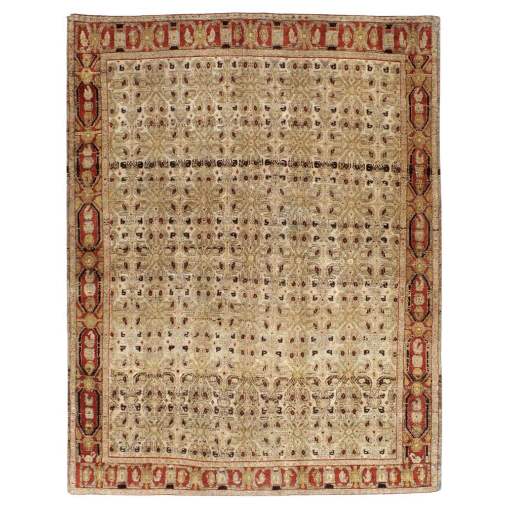 Alfombra persa Senneh Malayer de principios del siglo XX