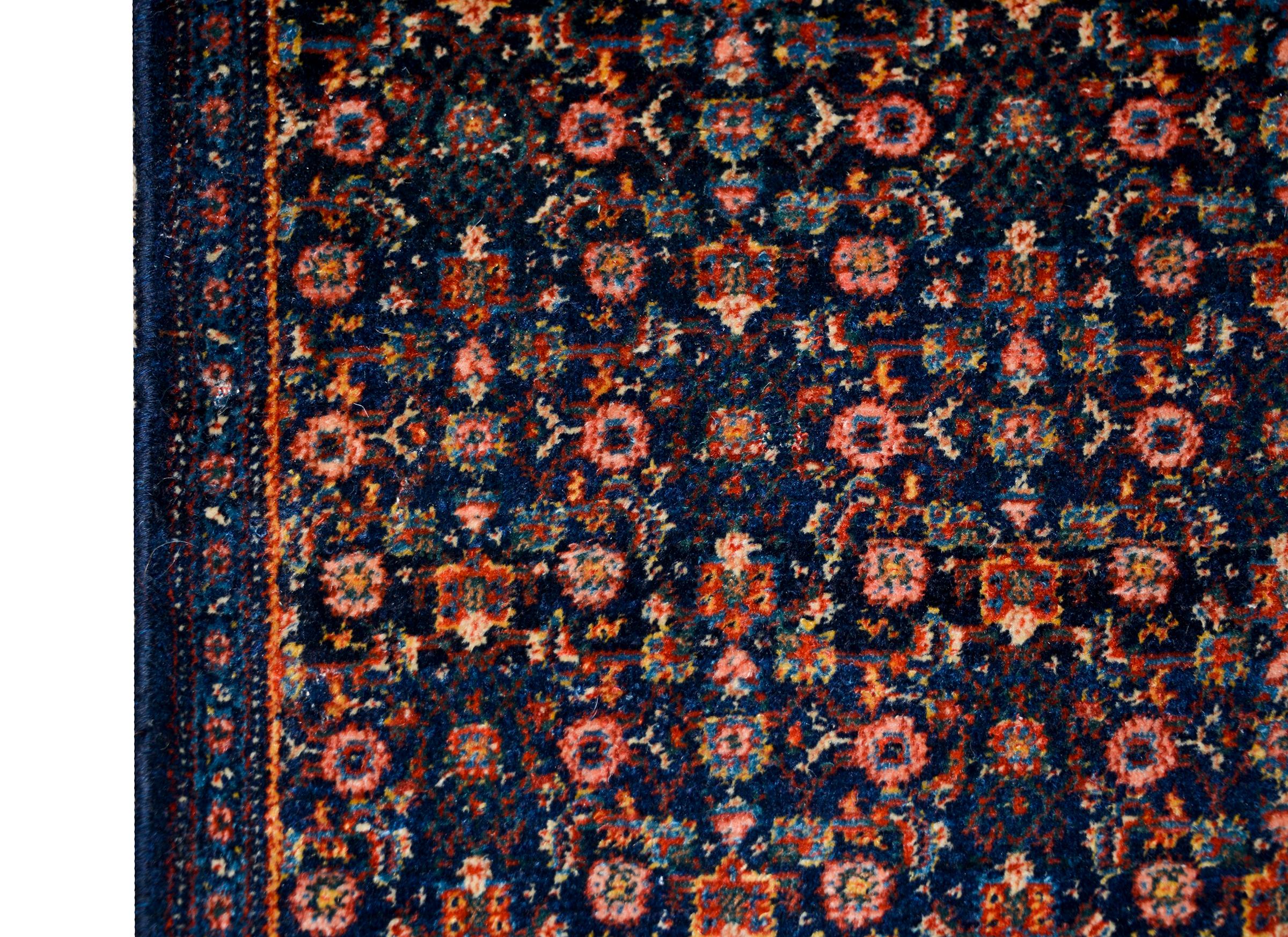 Wool Early 20th Century Persian Senneh Rug For Sale