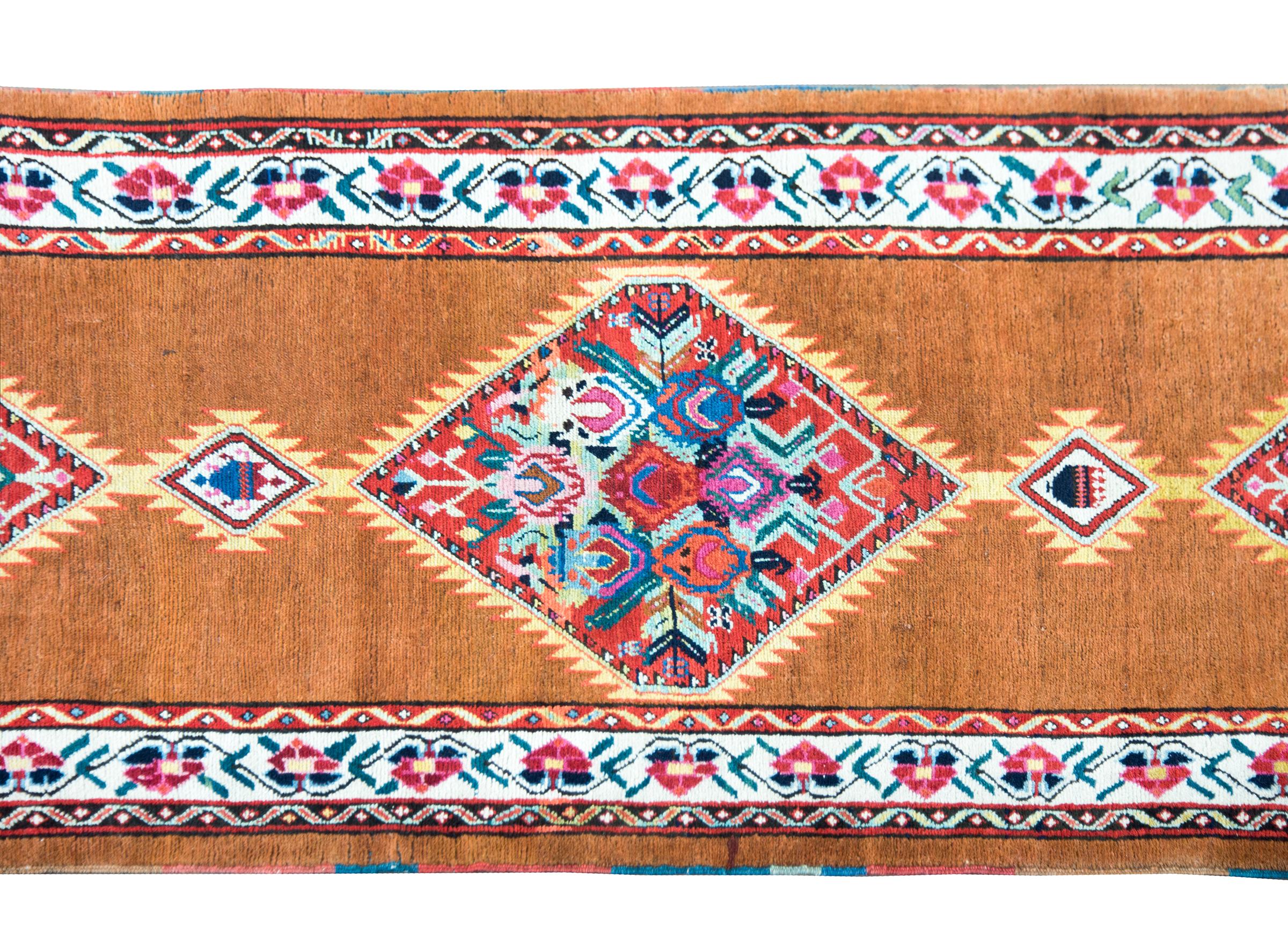 Tribal Early 20th Century Persian Serab Runner For Sale
