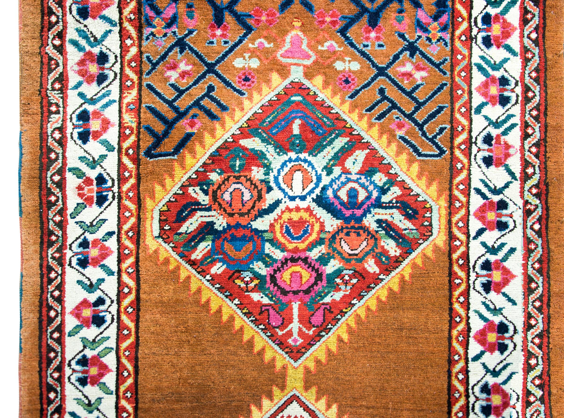 Wool Early 20th Century Persian Serab Runner For Sale