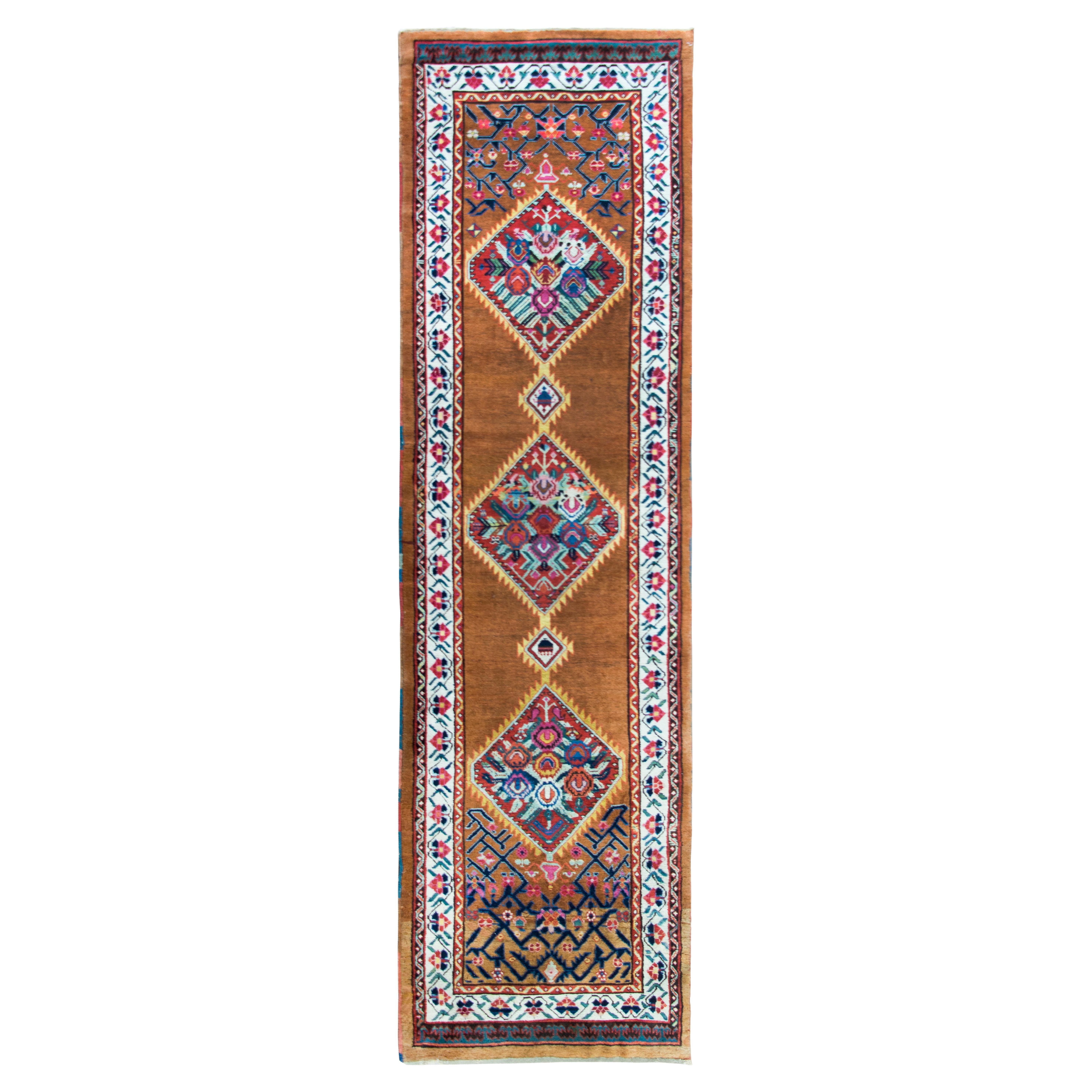 Early 20th Century Persian Serab Runner For Sale