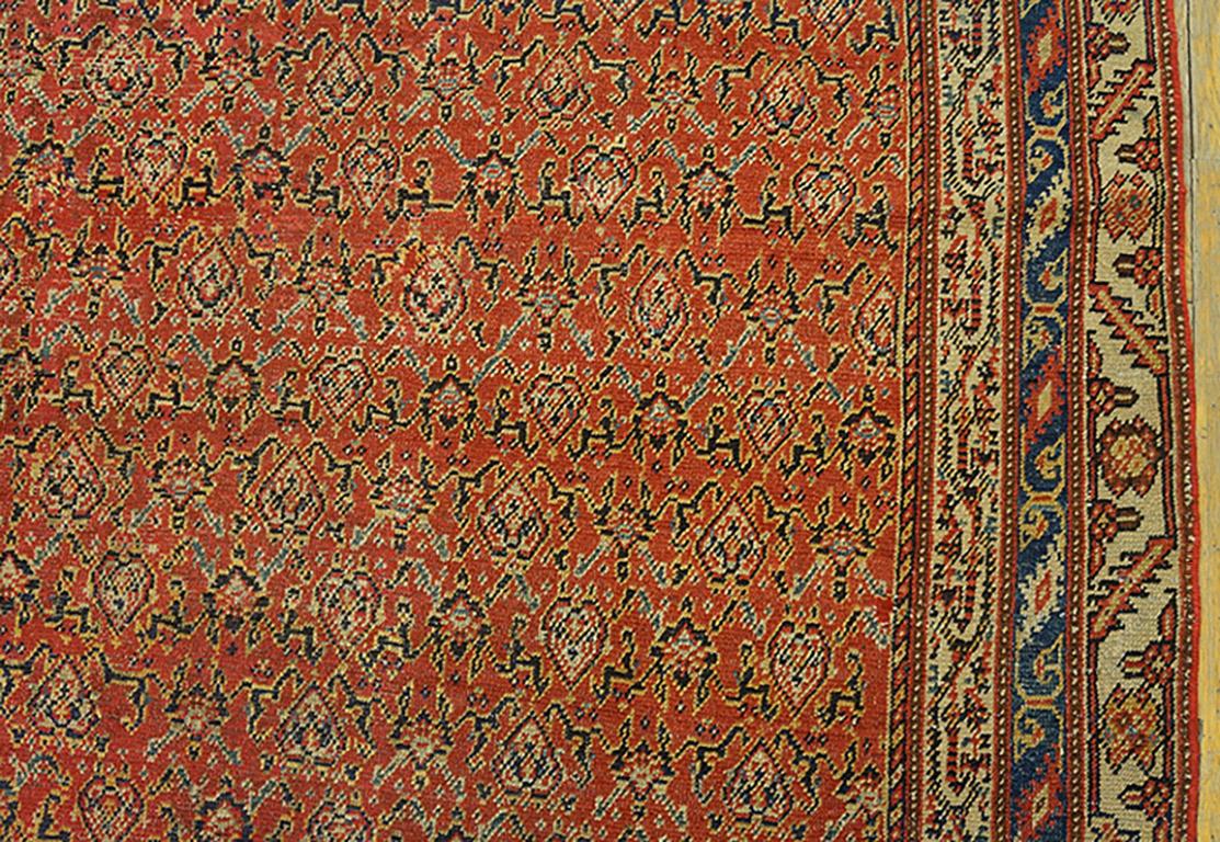 Hand-Knotted Earl;y 20th Century Persian Seraband Gallery Carpet ( 6'1