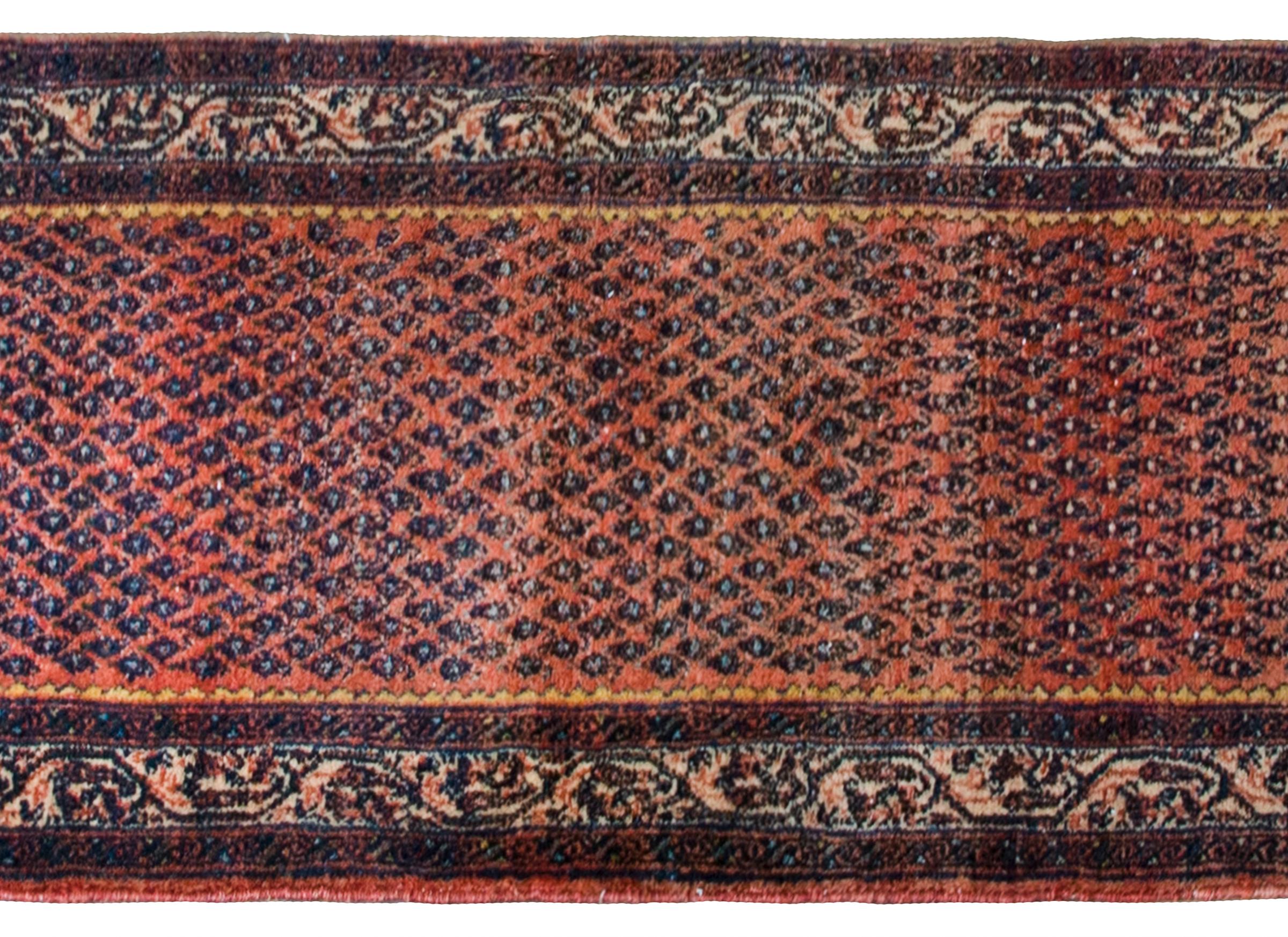 Tribal Early 20th Century Persian Seraband Runner For Sale