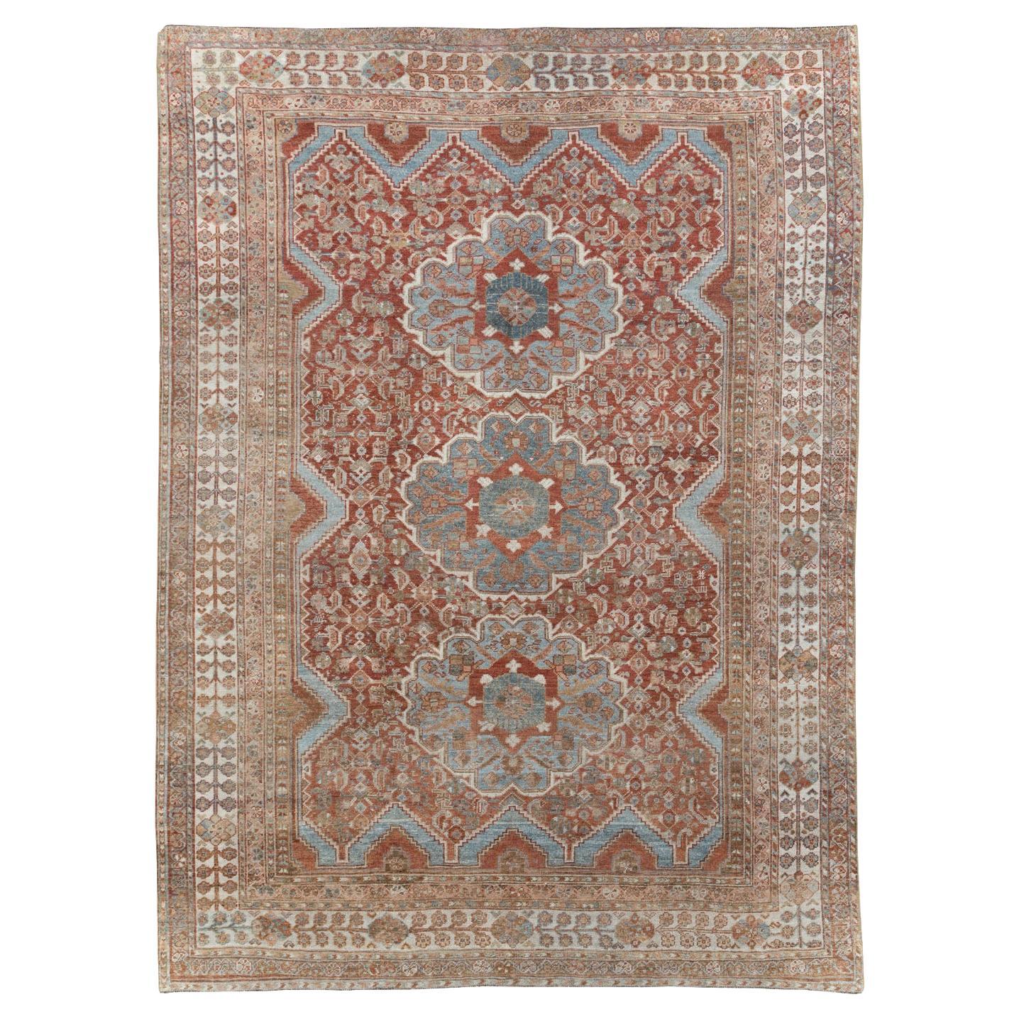 Early 20th Century Persian Shiraz Accent Carpet