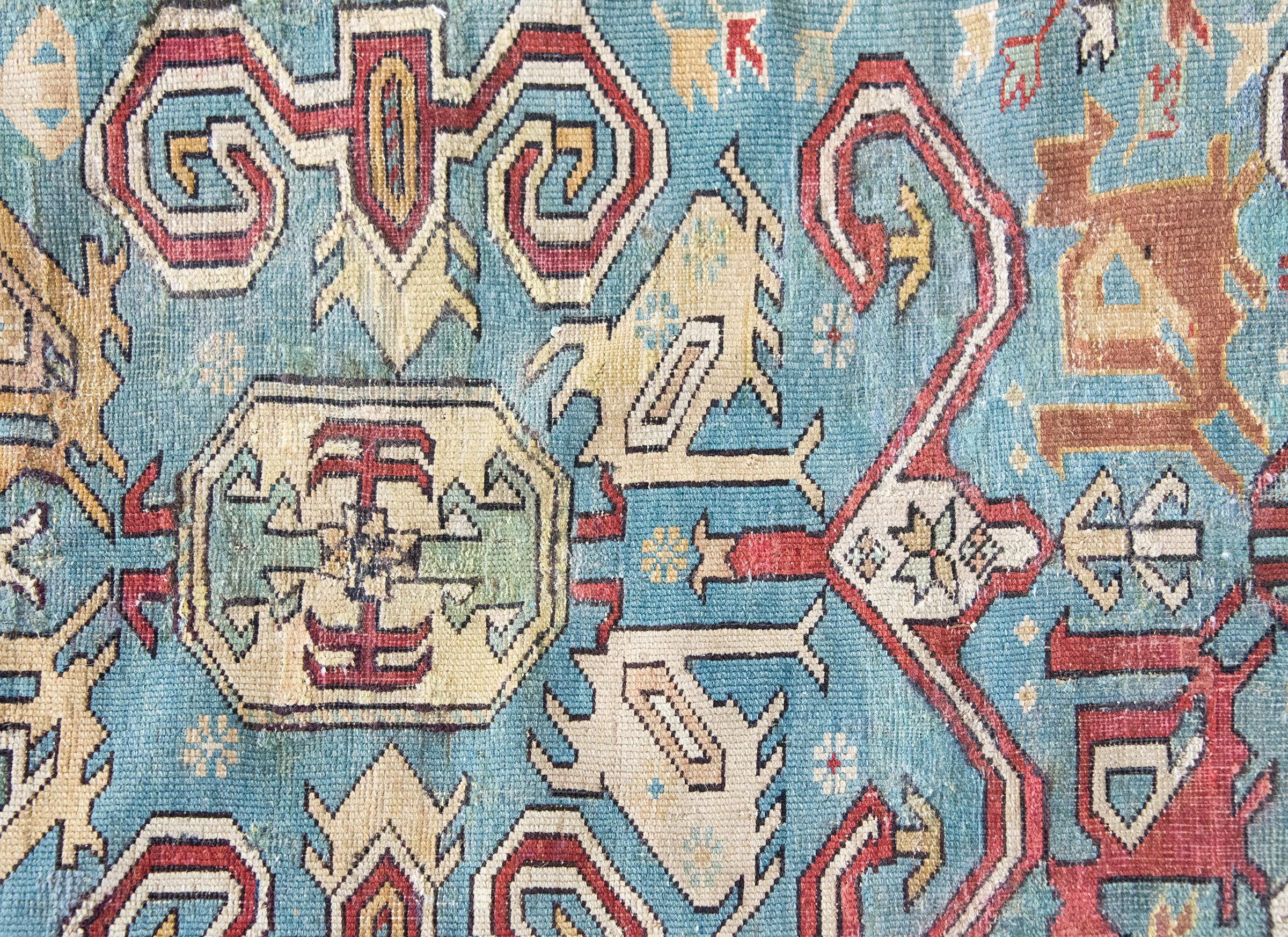 Early 20th Century Persian Shirvan Rug For Sale 7