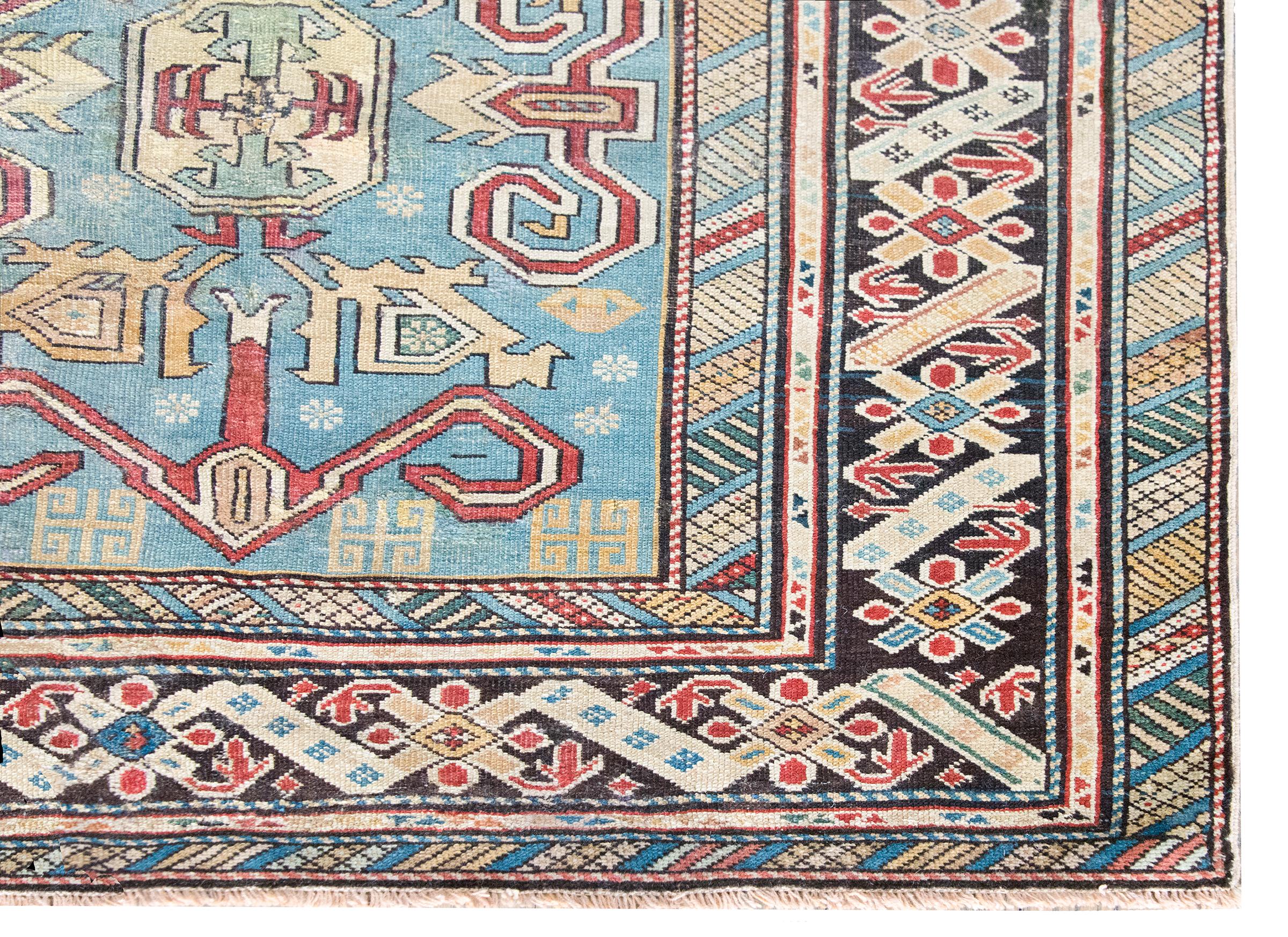 Early 20th Century Persian Shirvan Rug For Sale 8