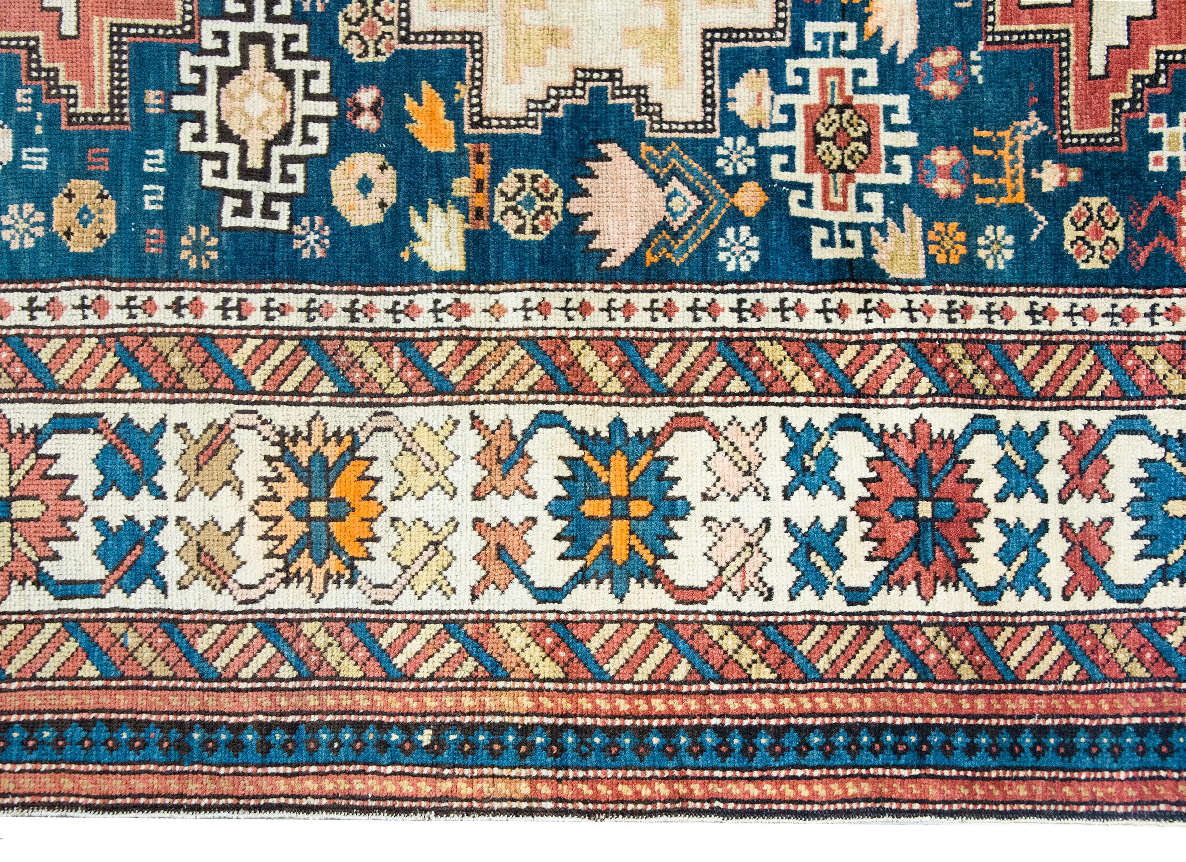 Azero Tappeto persiano Shirvan dei primi del Novecento in vendita