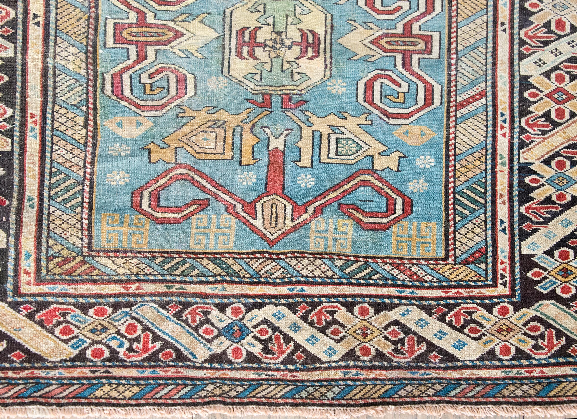Early 20th Century Persian Shirvan Rug For Sale 1