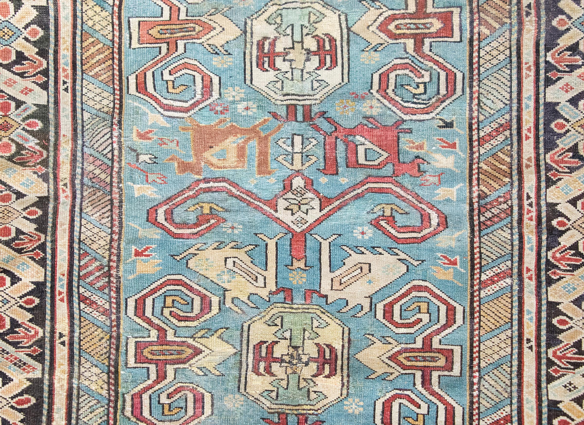 Early 20th Century Persian Shirvan Rug For Sale 2