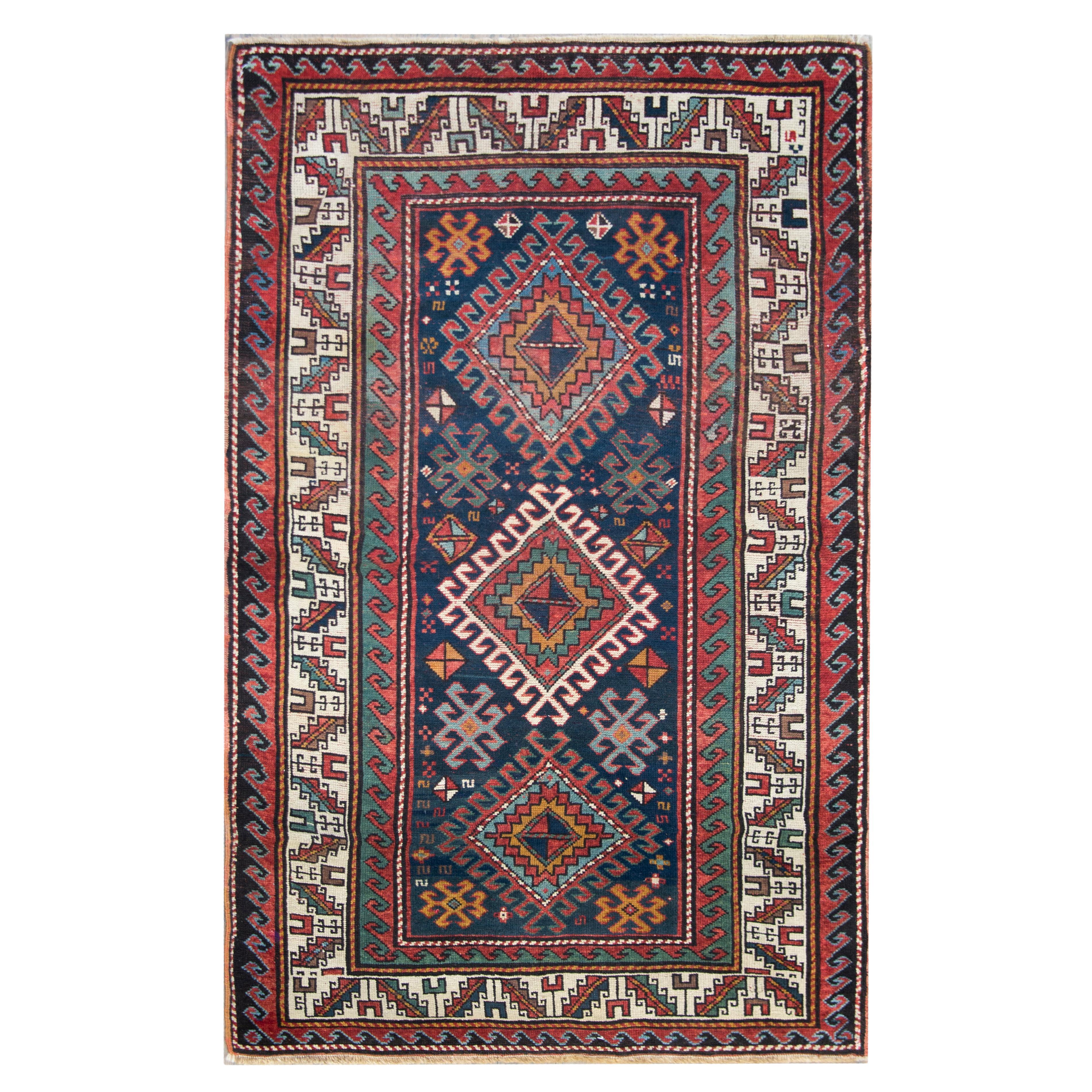 Early 20th Century Persian Shirvan Rug For Sale