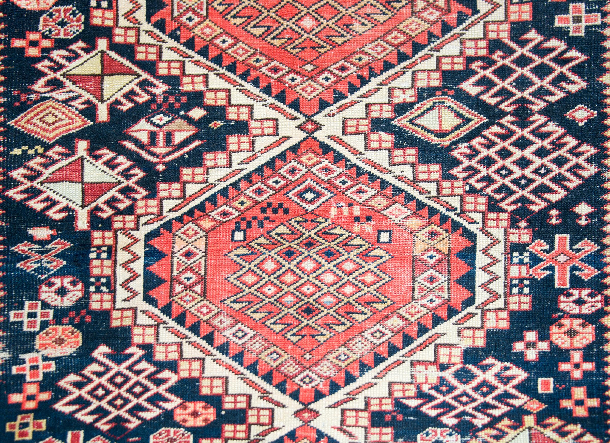 Early 20th Century Persian Shriven Rug For Sale 4
