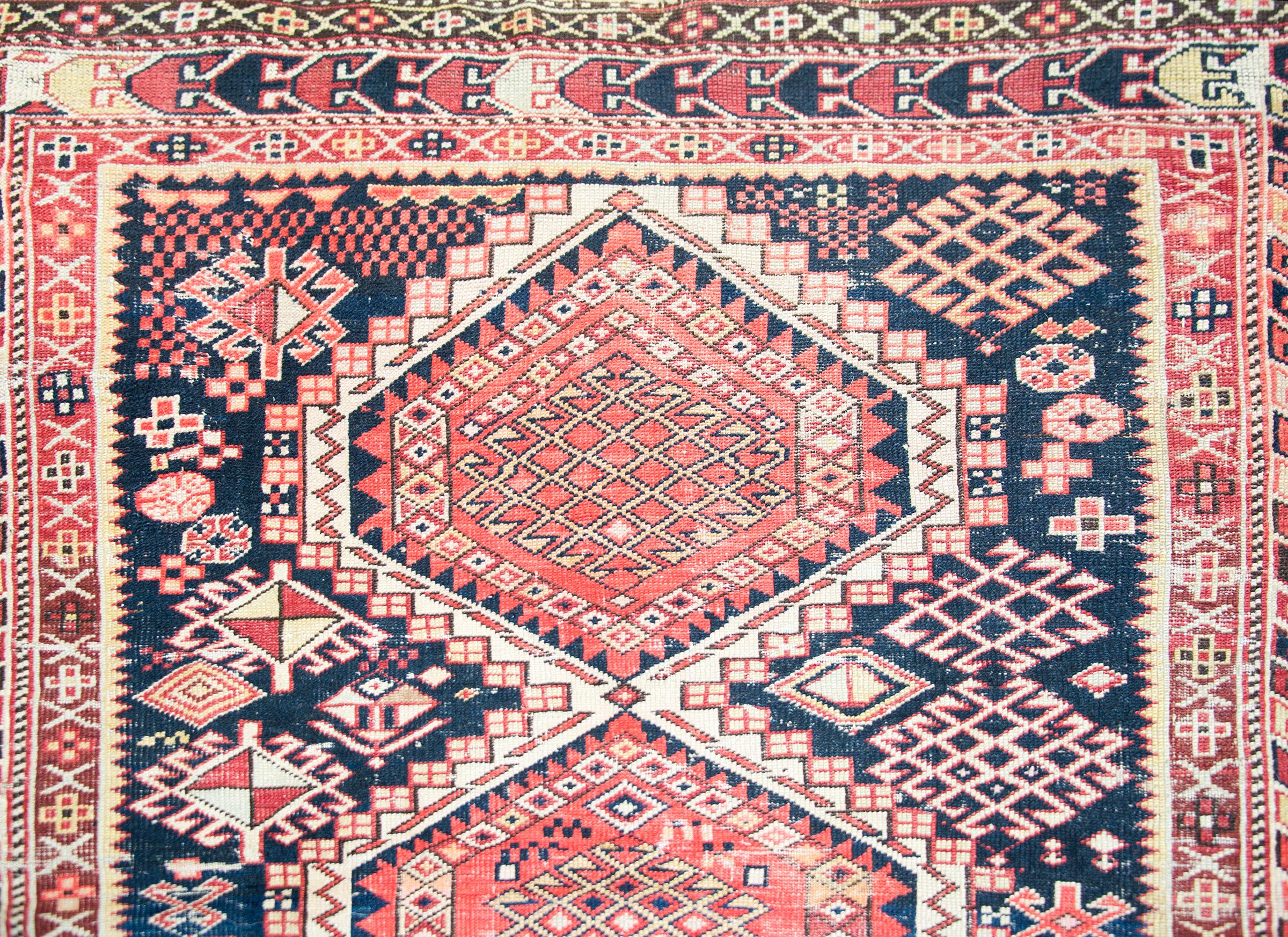 Early 20th Century Persian Shriven Rug For Sale 5