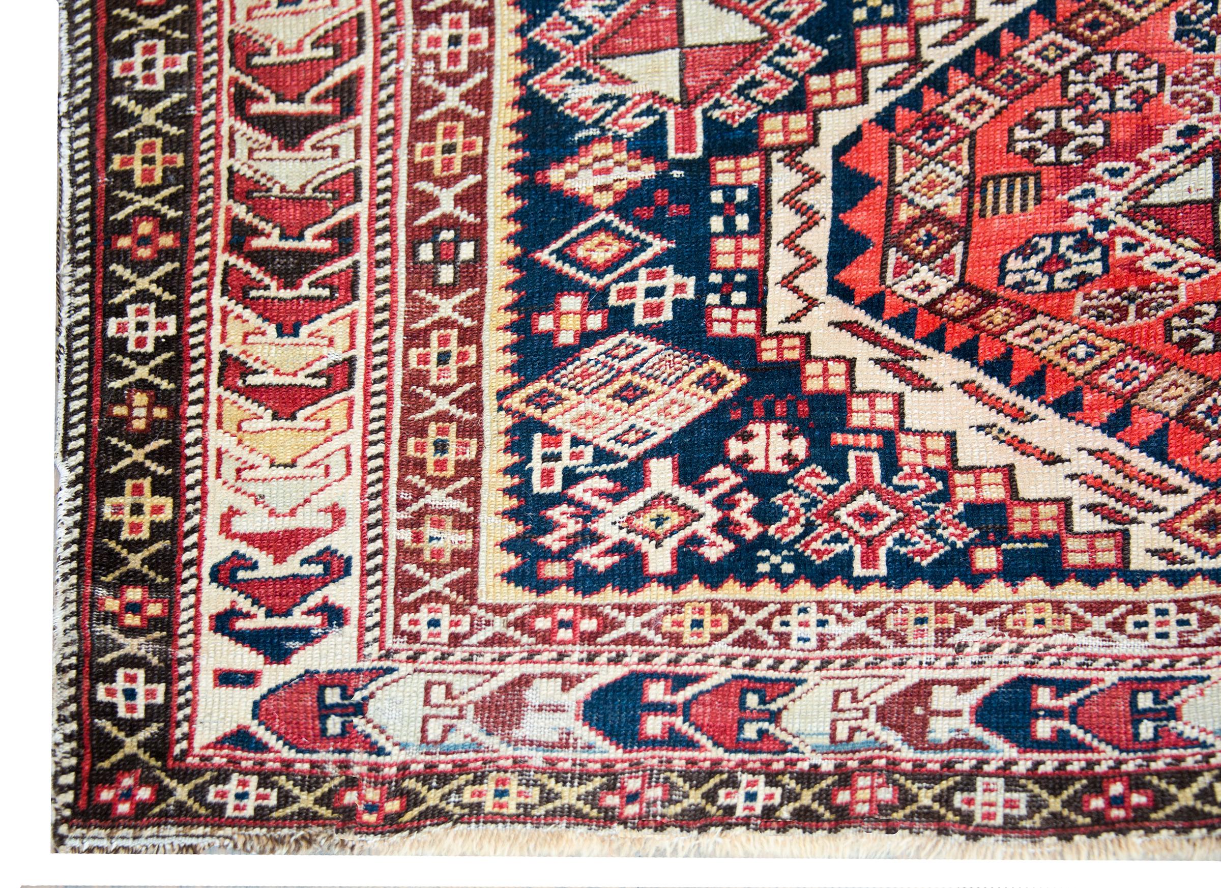 Early 20th Century Persian Shriven Rug For Sale 6