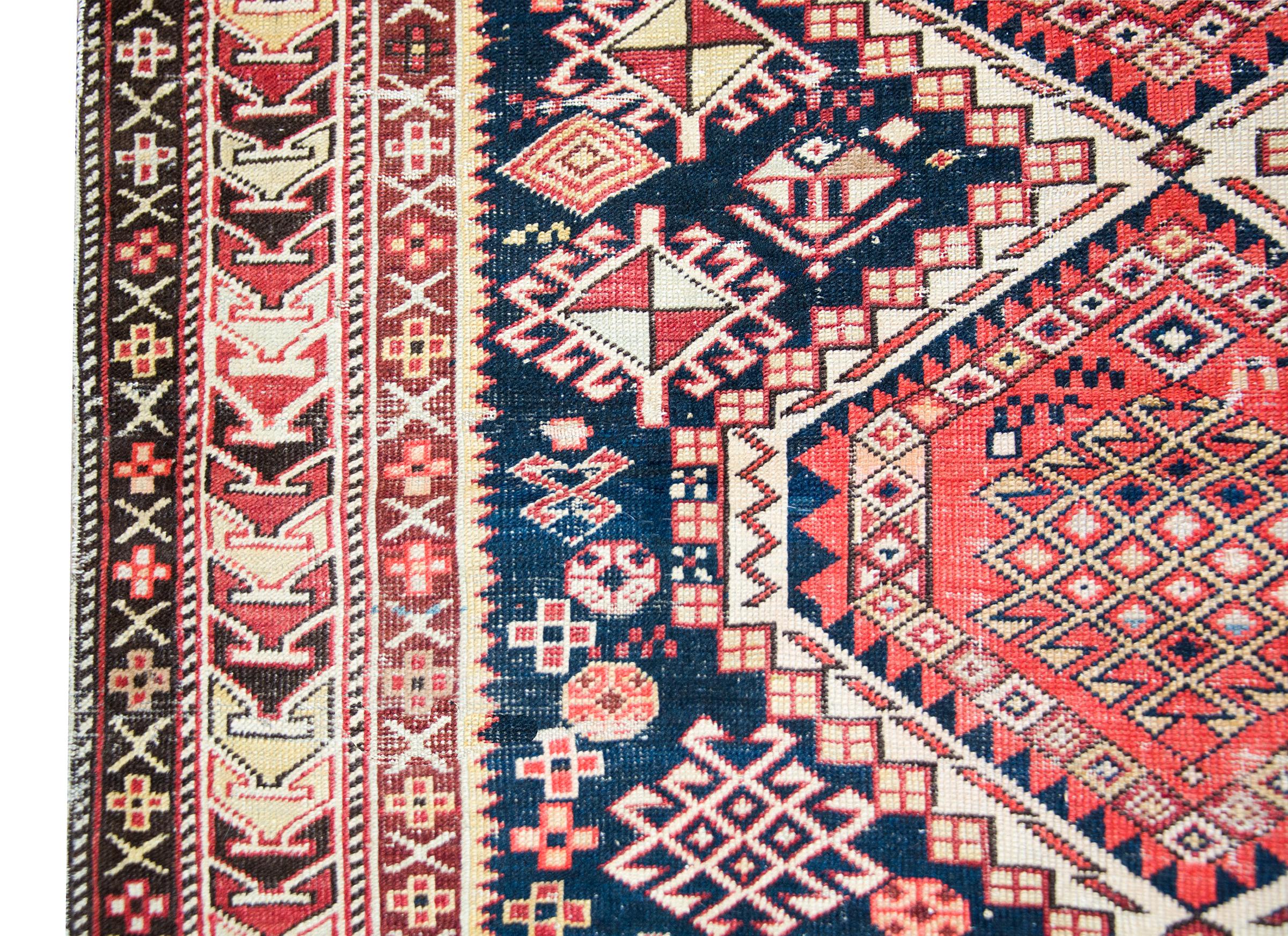Early 20th Century Persian Shriven Rug For Sale 1