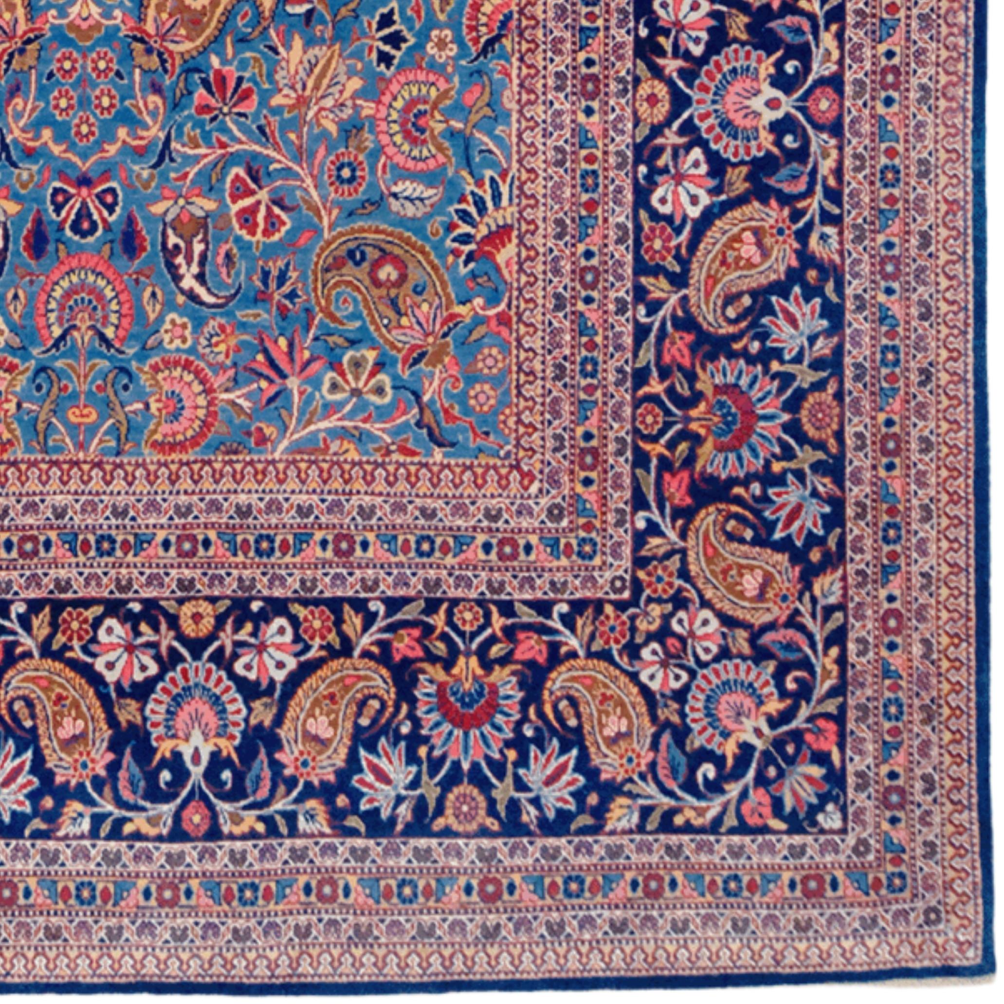 Tappeto persiano firmato Dabir Keshan dei primi del Novecento In condizioni buone in vendita a Sultanahmet, 34
