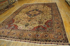 Tappeto Tabriz in seta persiana dei primi del Novecento ( 10' x 13'8" - 305 x 417 )