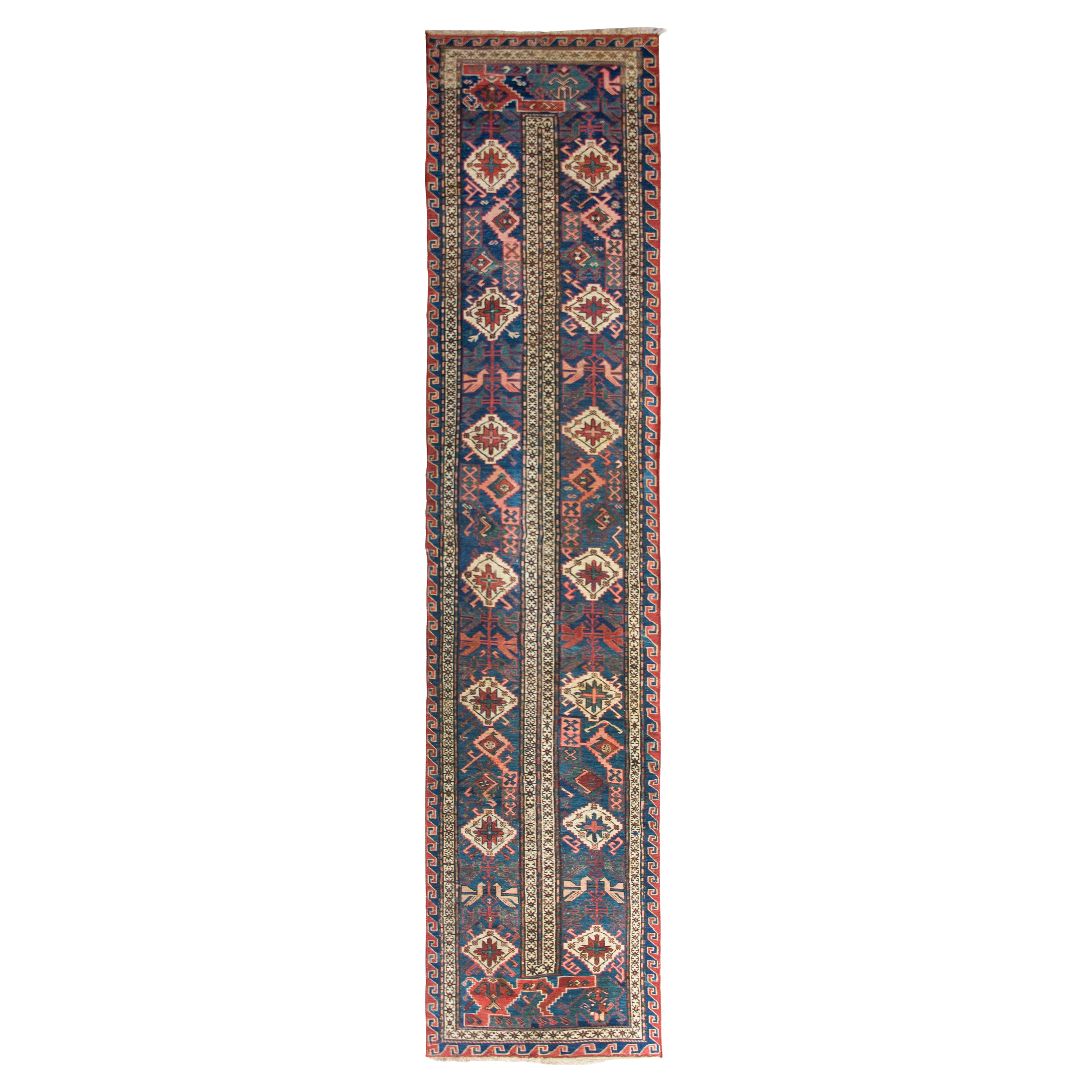 Early 20th Century Persian Soumak Runner For Sale