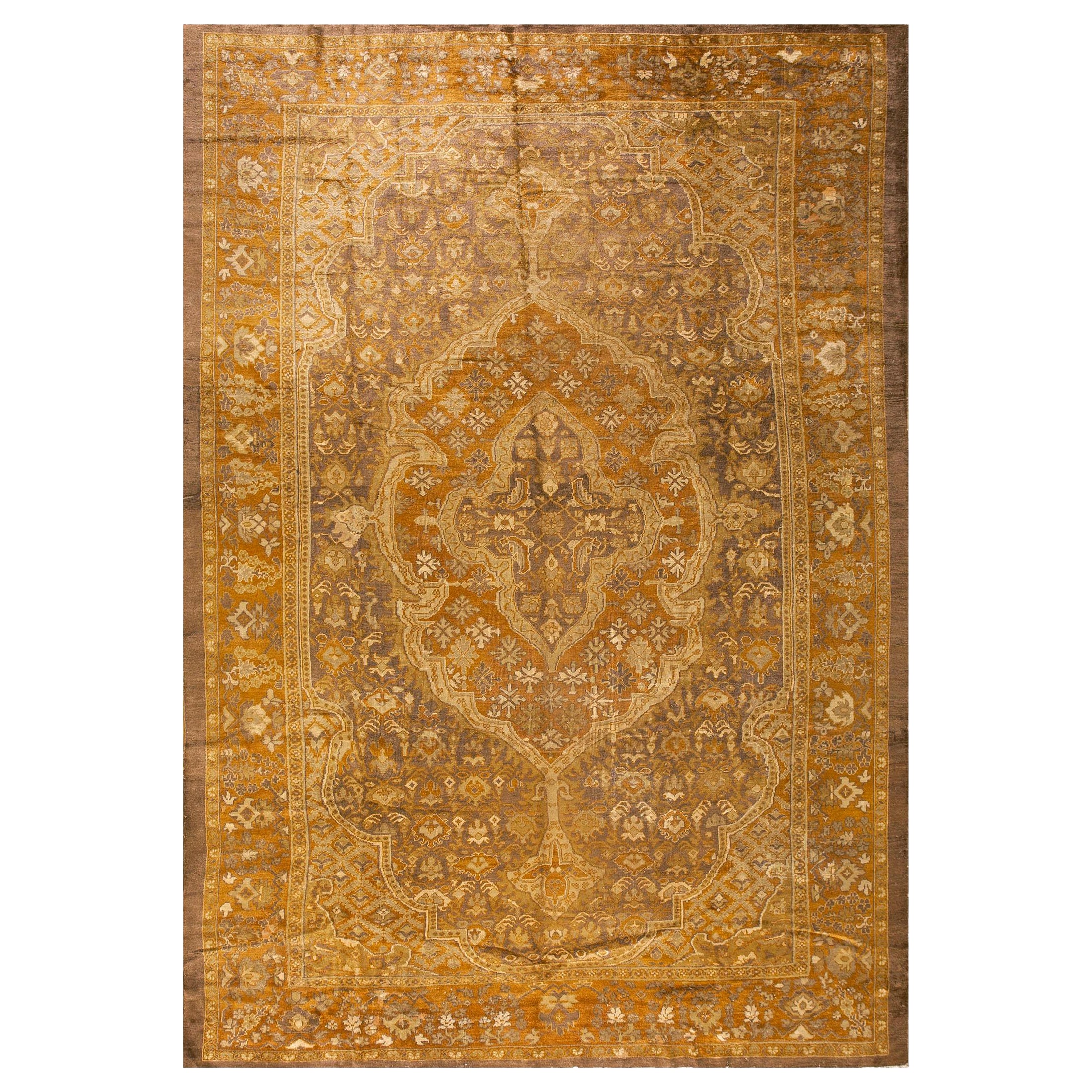 Tappeto persiano Sultanabad dei primi del '900 ( 10' x 13'6'' - 305 x 410 ) in vendita