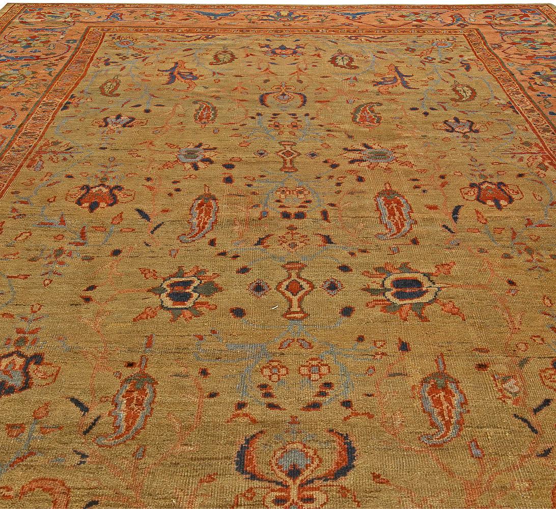 Authentic Early 20th century Persian Sultanabad rug
Size: 9'6