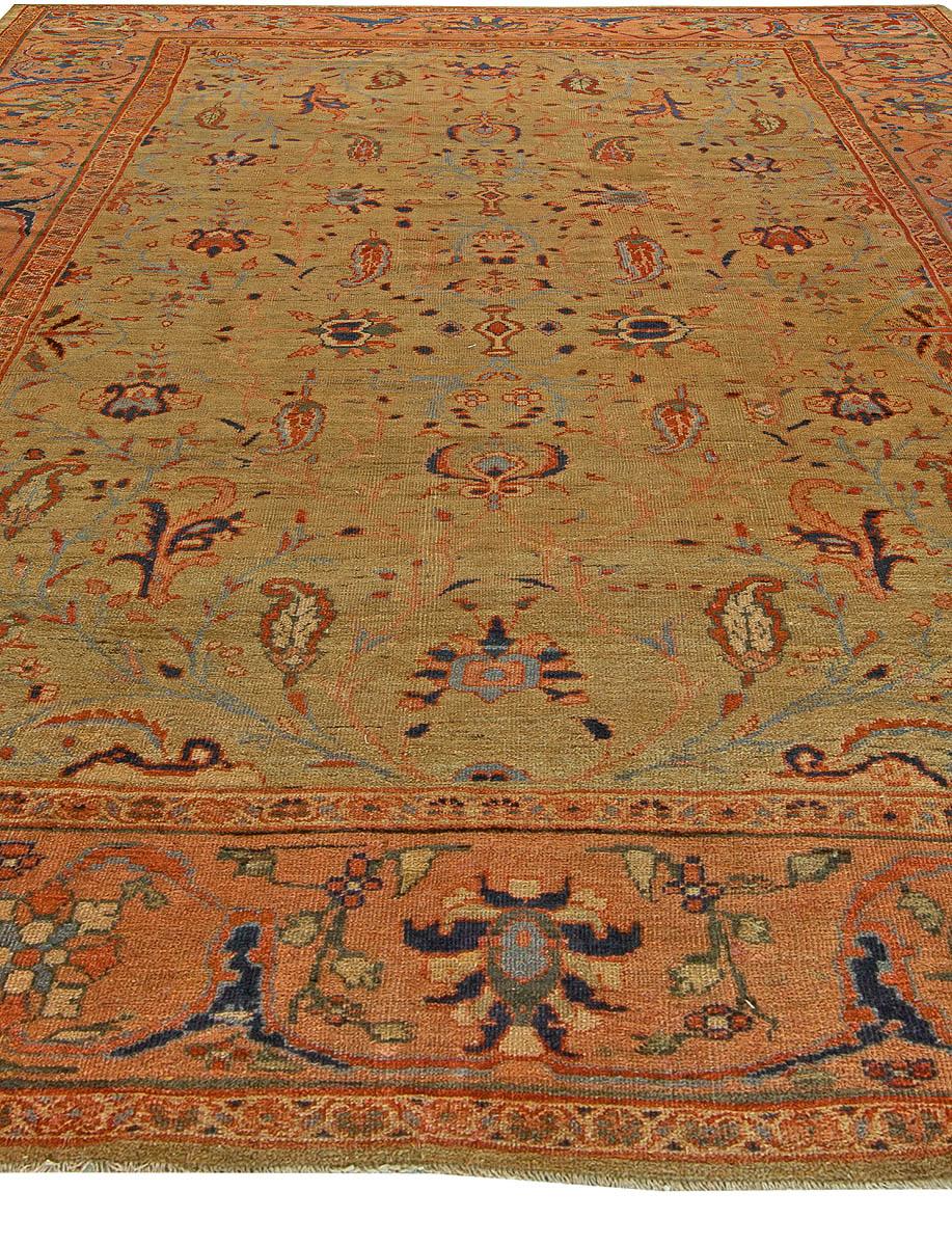 Hand-Knotted Authentic Early 20th Century Persian Sultanabad Rug For Sale