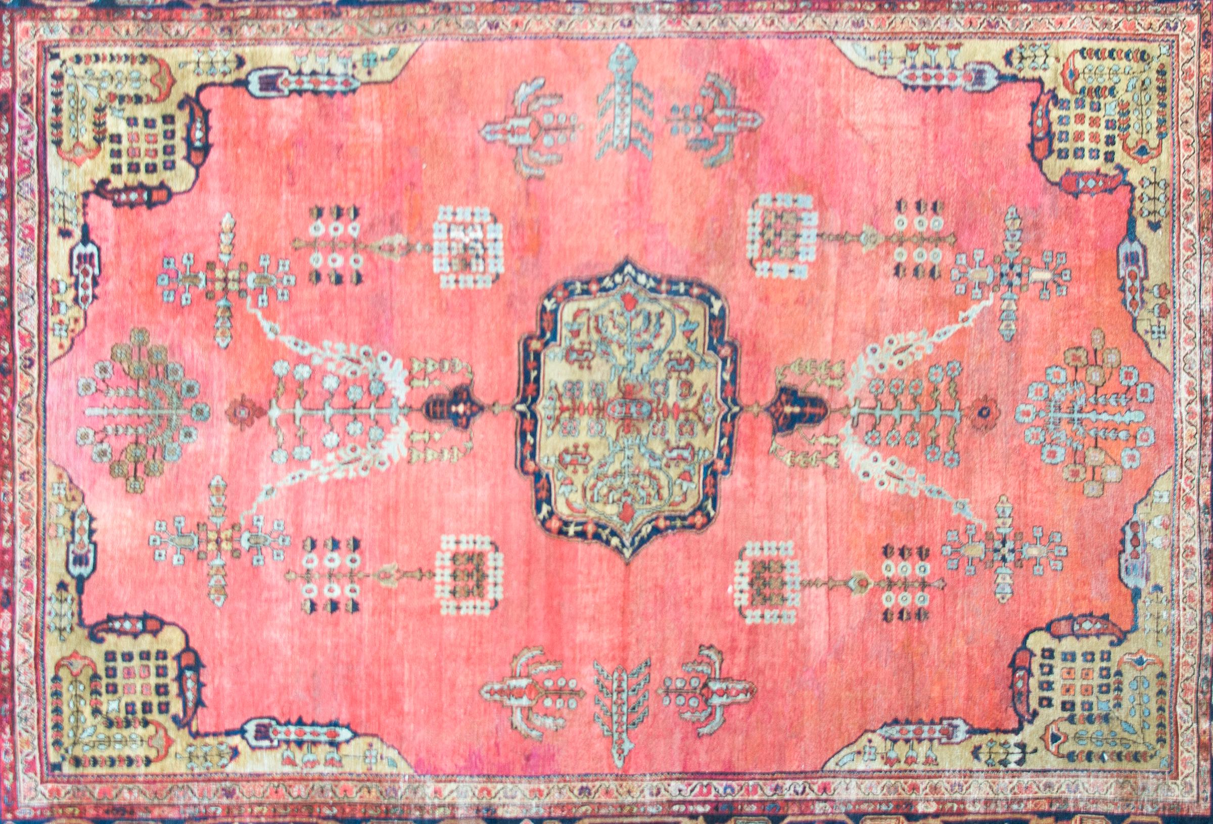 Persiano Tappeto persiano Sultanabad Rugs dei primi del Novecento in vendita