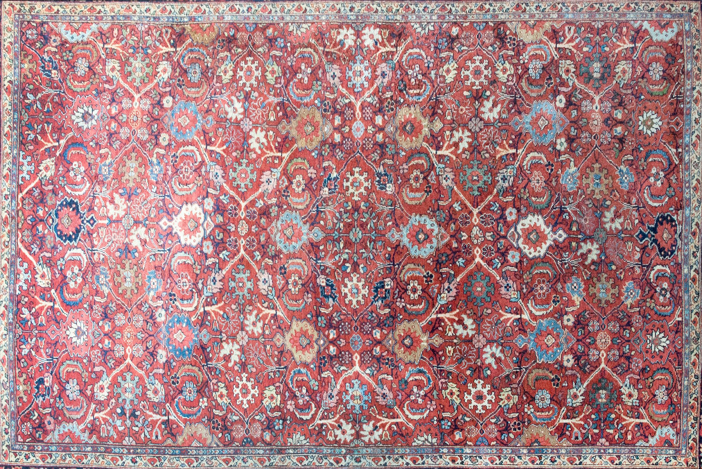 Persiano Tappeto persiano Sultanabad Rugs dei primi del Novecento in vendita