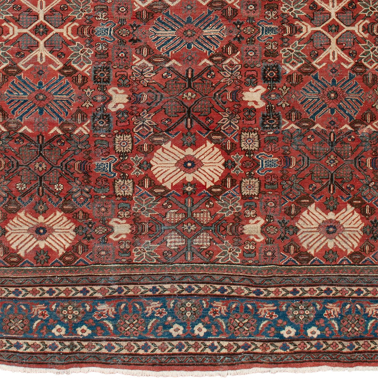 Tessuto a mano Tappeto persiano Sultanabad Rugs dei primi del Novecento in vendita