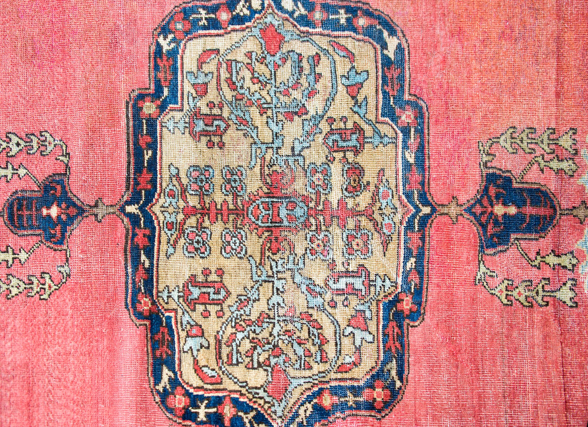 Lana Tappeto persiano Sultanabad Rugs dei primi del Novecento in vendita
