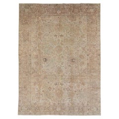 Early 20th Century Persian Tabriz Accent Carpet