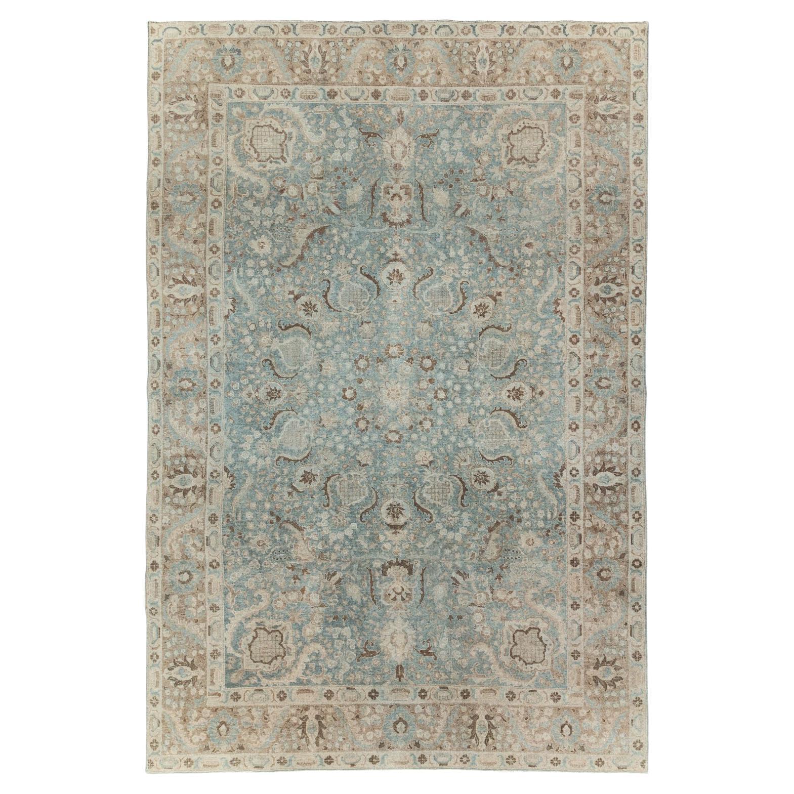 Early 20th Century Persian Tabriz Accent Carpet