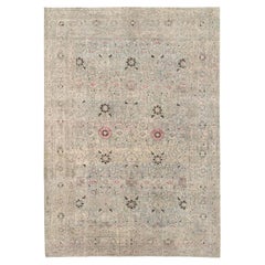 Early 20th Century Persian Tabriz Accent Carpet