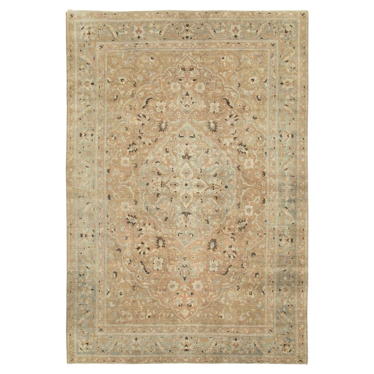 Early 20th Century Persian Tabriz Accent Carpet