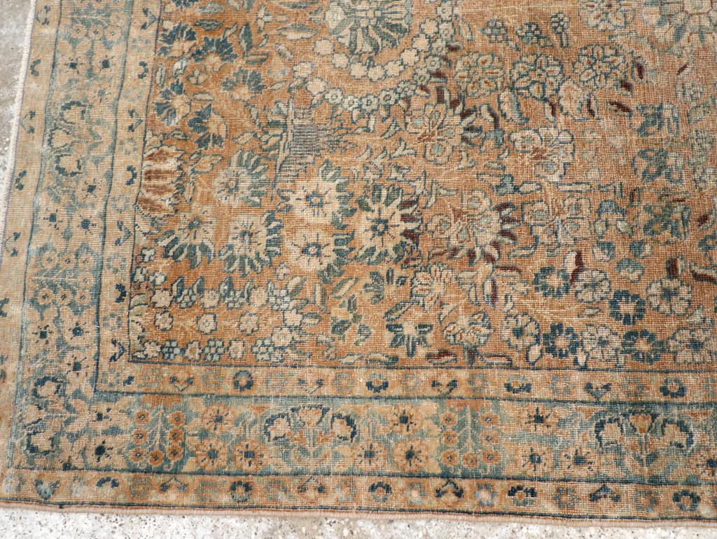 Alfombra de acento persa Tabriz de principios del siglo XX en Excelente estado para la venta en New York, NY