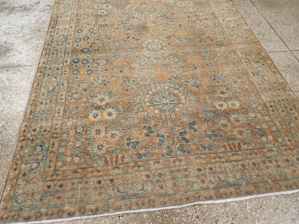 Alfombra de acento persa Tabriz de principios del siglo XX Lana en venta