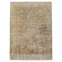 Tapis d'appoint persan Tabriz du début du 20e siècle