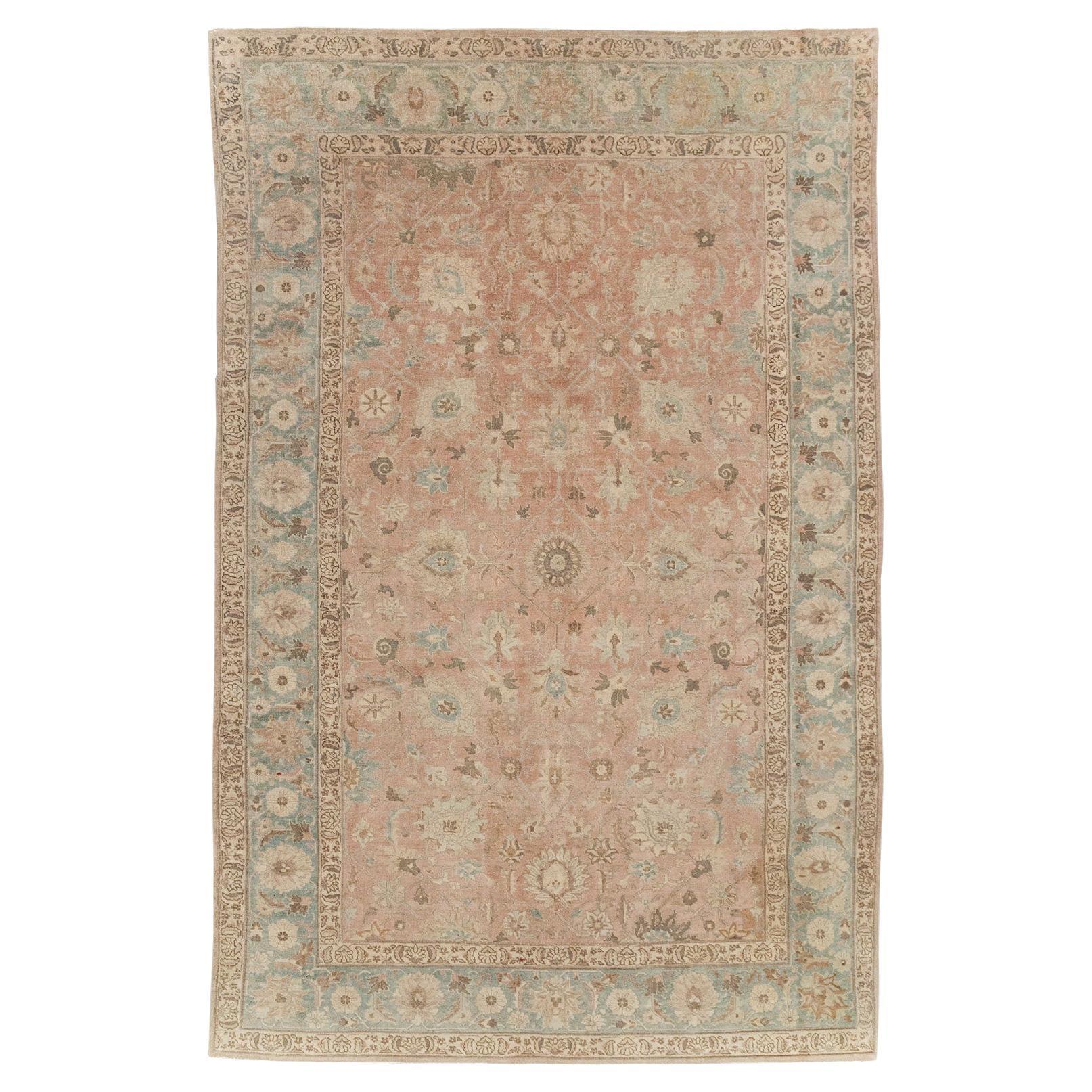 Tappeto da salotto persiano Tabriz dei primi del Novecento in vendita