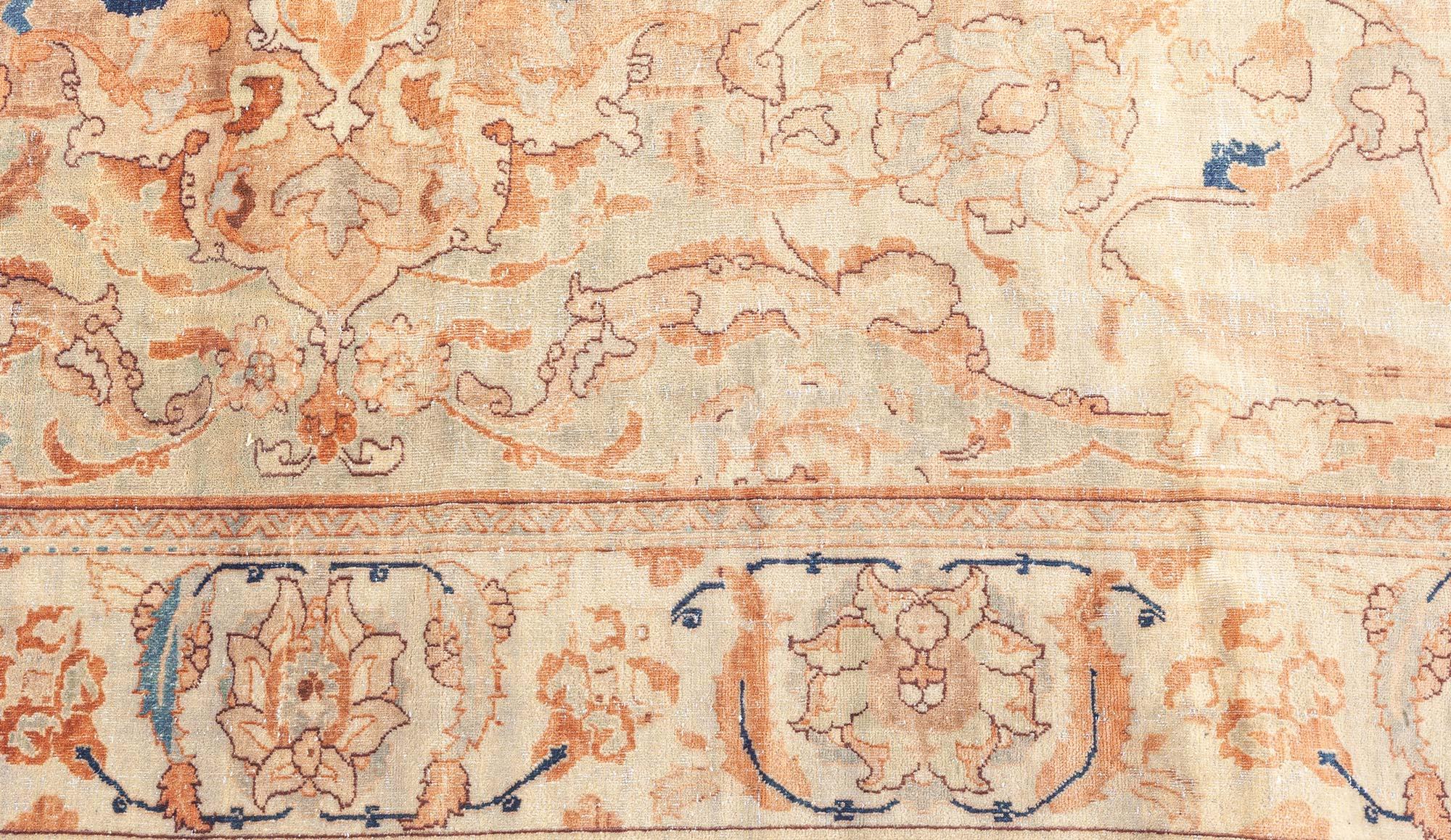 Early 20th century Persian Tabriz Botanic handmade wool rug
Size: 4'6