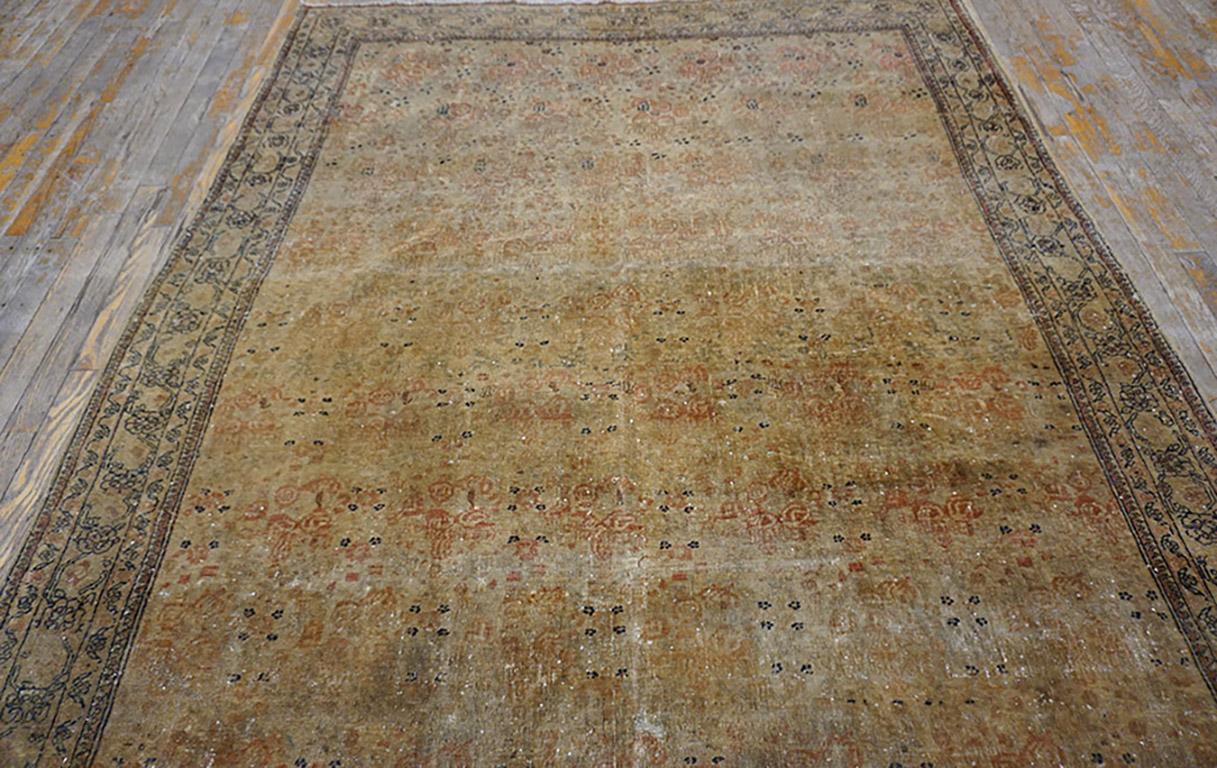 Hand-Knotted Early 20th Century Persian Tabriz Carpet ( 6'x 7'10