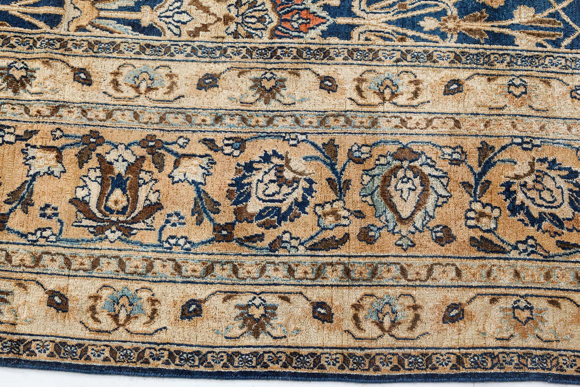 Early 20th Century Persian Tabriz Handmade Wool Rug For Sale 2