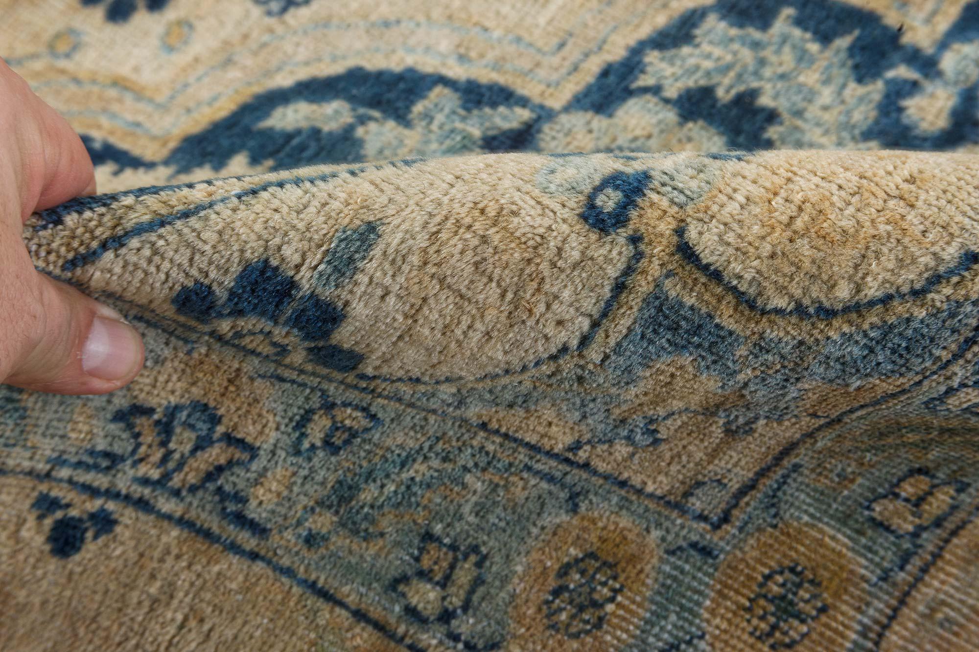 Wool Early 20th Century Persian Tabriz Handmade Carpet For Sale