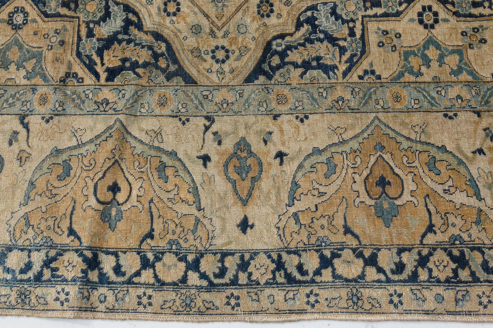 Tapis persan de Tabriz fait main Doris Leslie Blau début du 20e siècle en vente 1