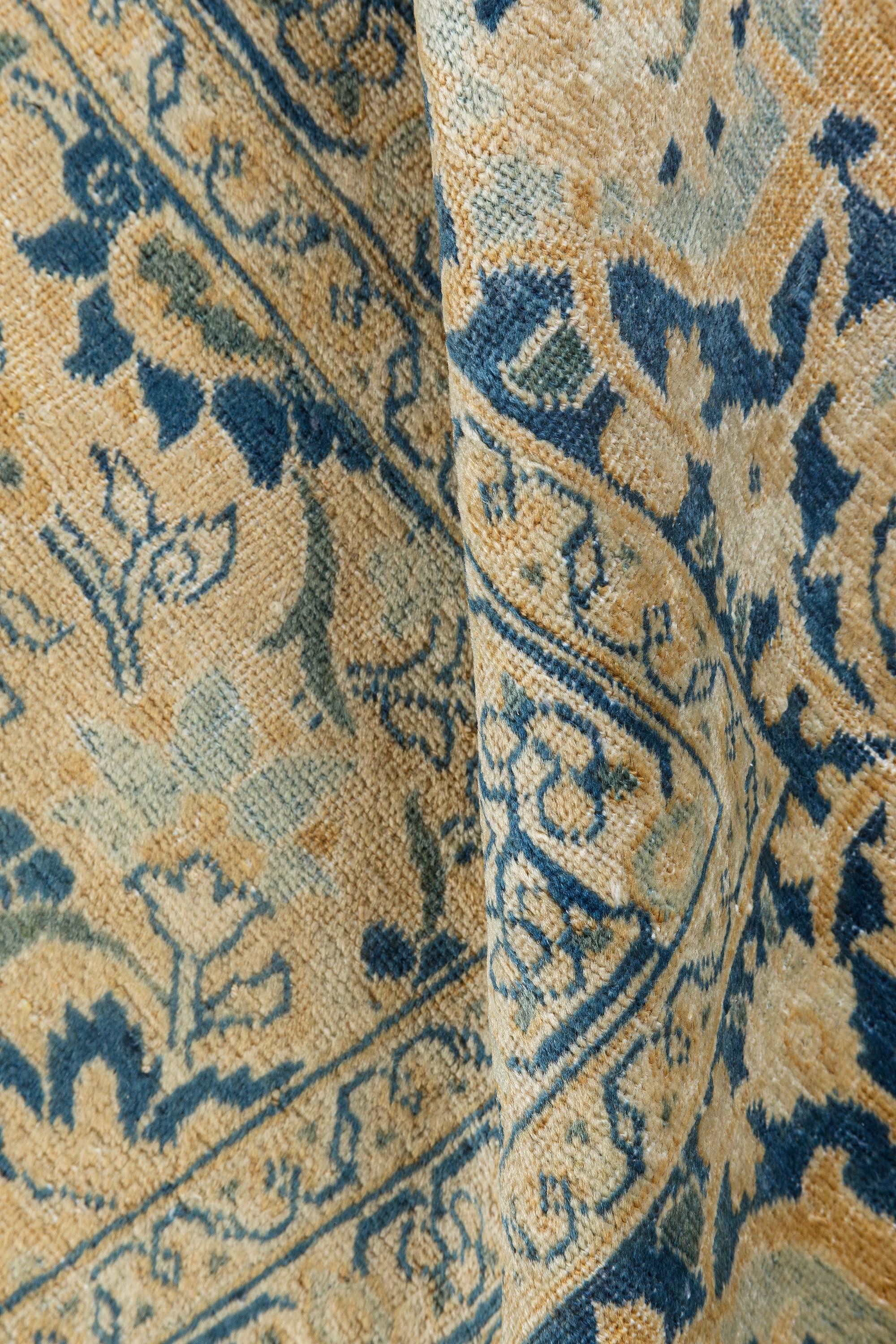 Early 20th century Persian Tabriz handmade wool rug.
Size: 11'0