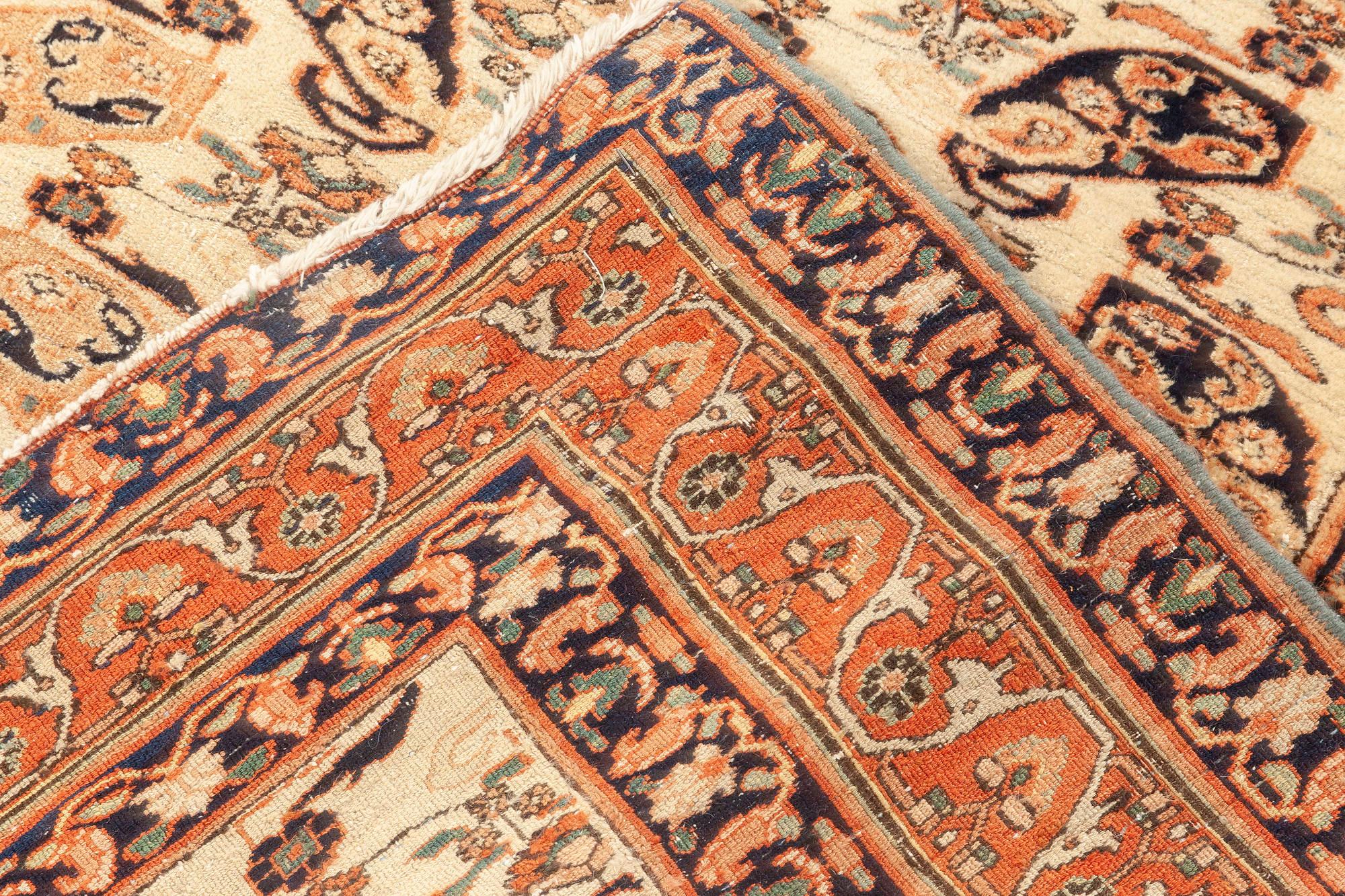 Early 20th Century Persian Tabriz Handmade Wool Rug For Sale 3